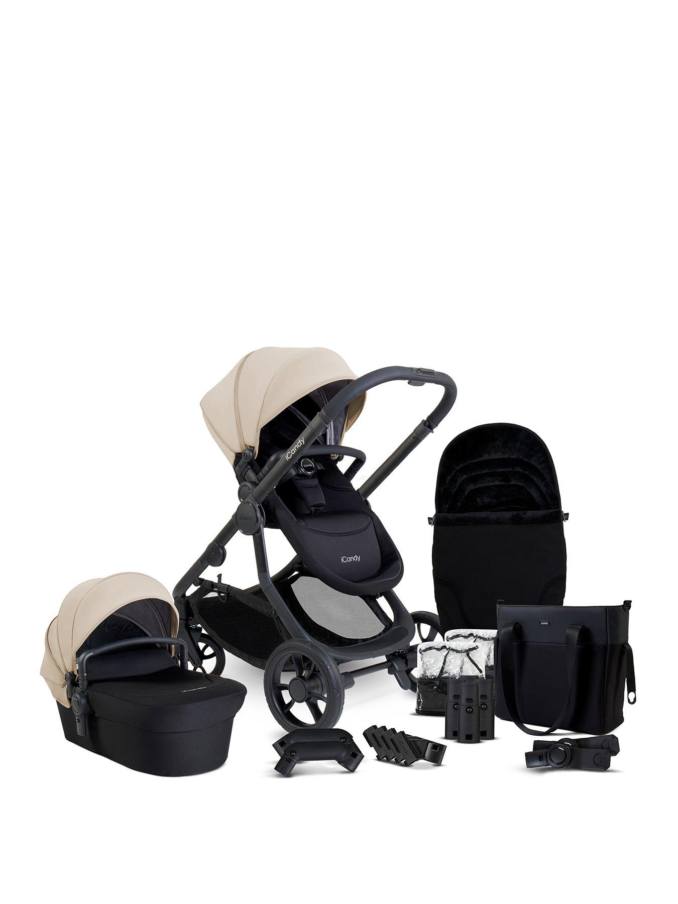 iCandy Orange 4 Pushchair Bundle - Latte/Black