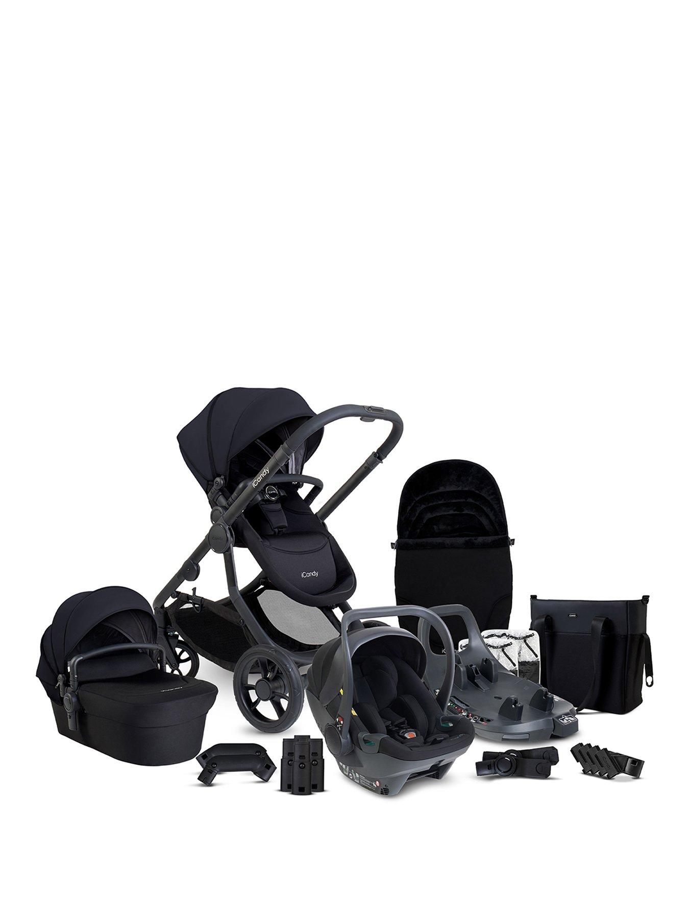 iCandy Orange 4 Travel System with Cocoon 360 Car Seat - Black
