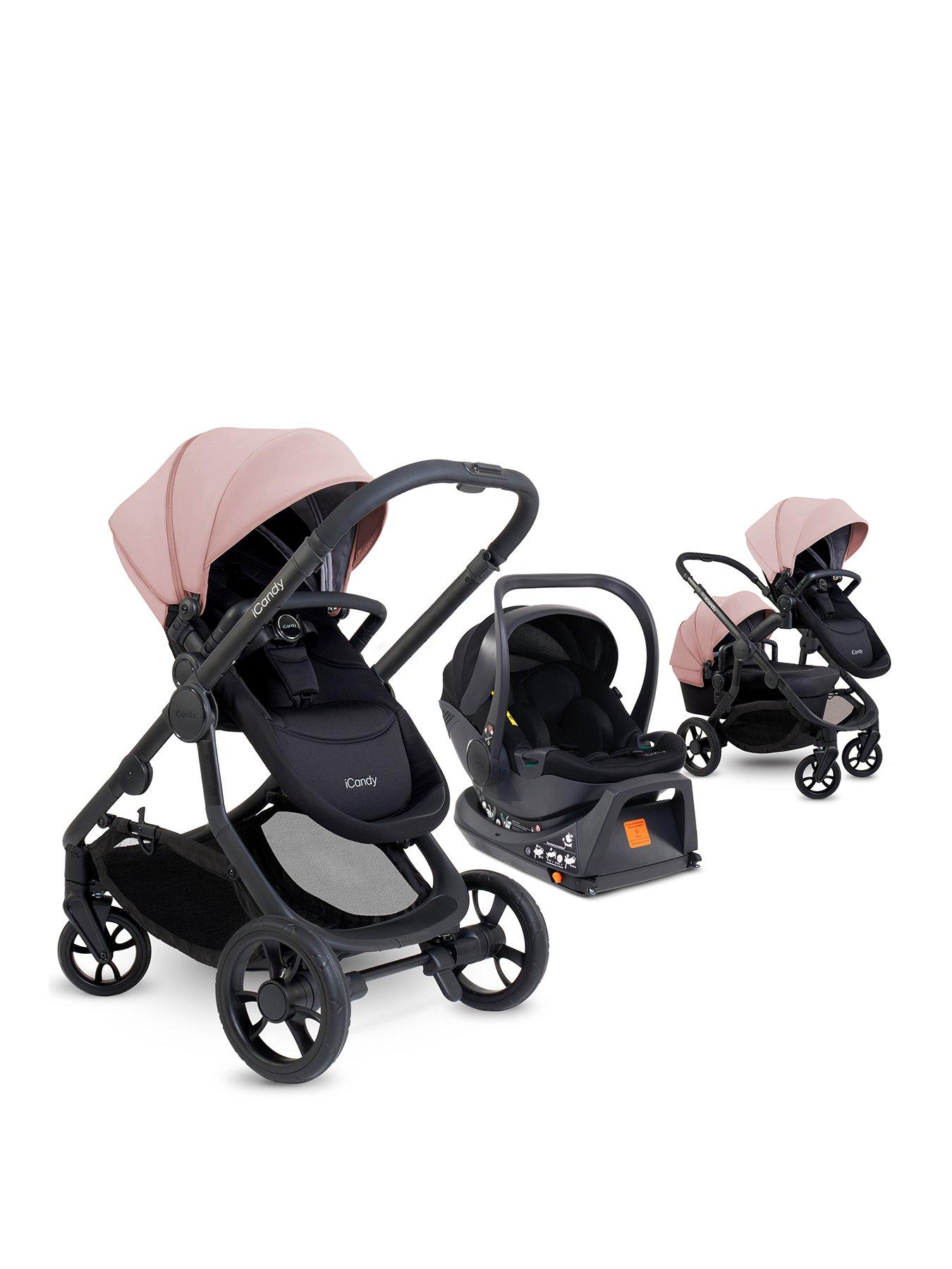 undefined Orange 4 Travel System - Rose/Black