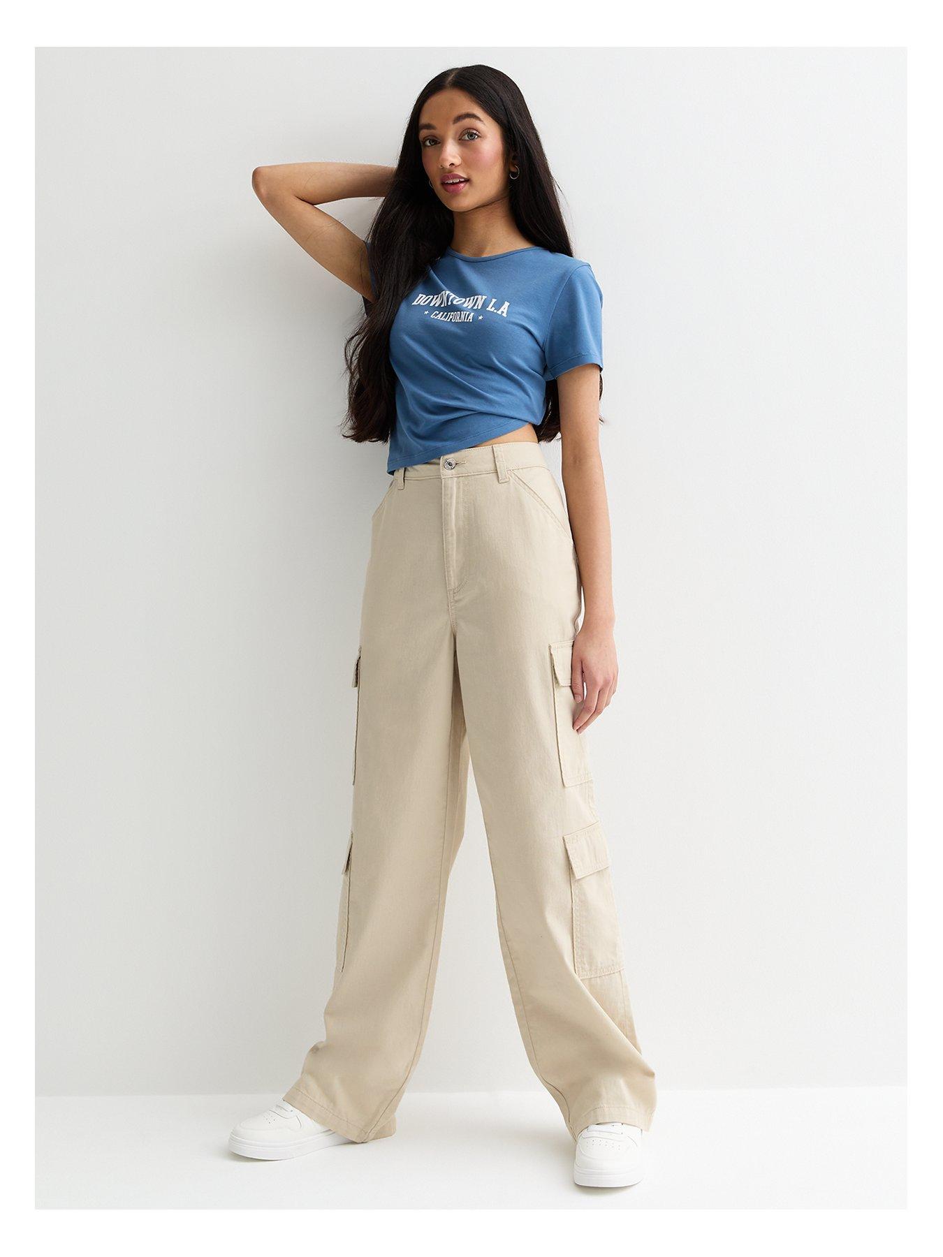 Girls Stone Cargo Pumba Trousers