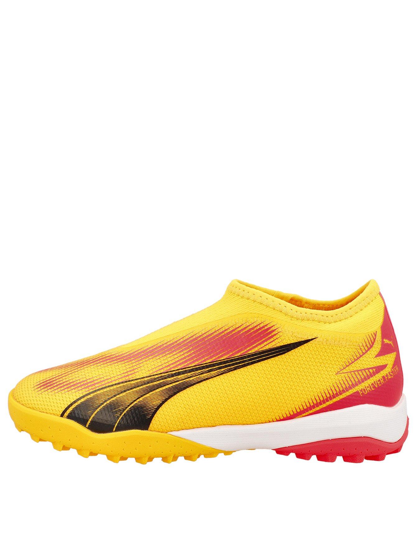 Junior Ultra Match Laceless Astro Turf Football Boots Yellow