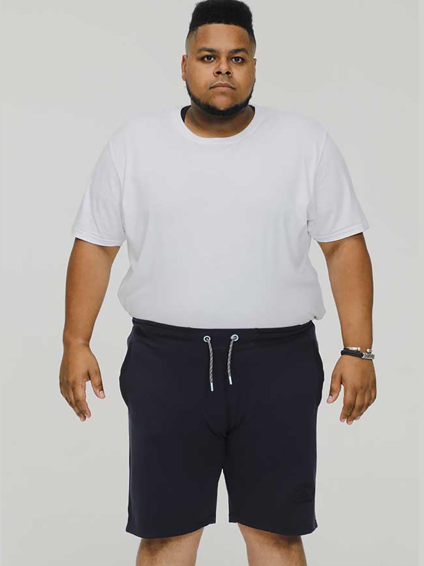 Image 2 of 5 of D555 Stefan Elasticated Waist Shorts - Navy