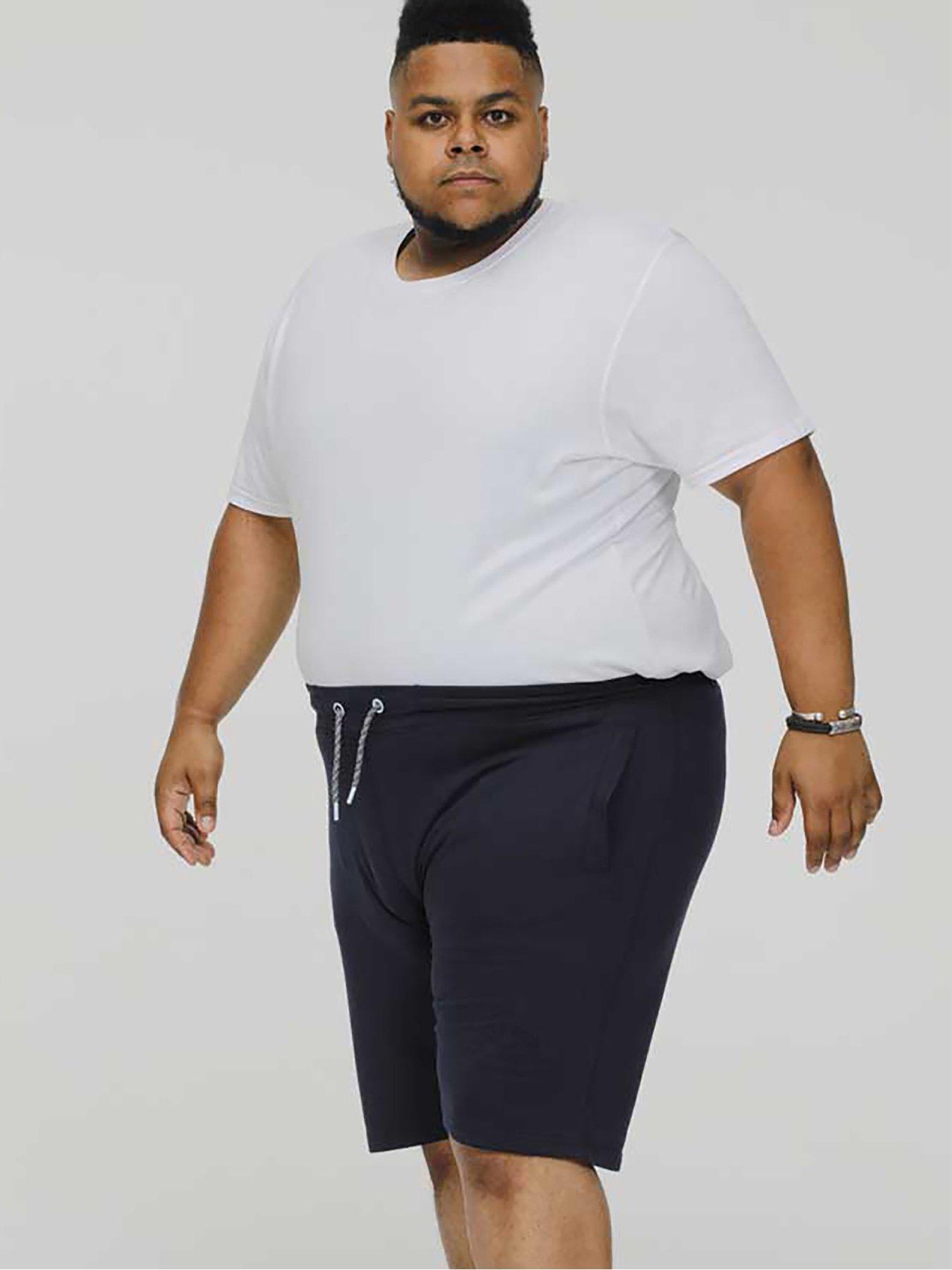 Image 3 of 5 of D555 Stefan Elasticated Waist Shorts - Navy
