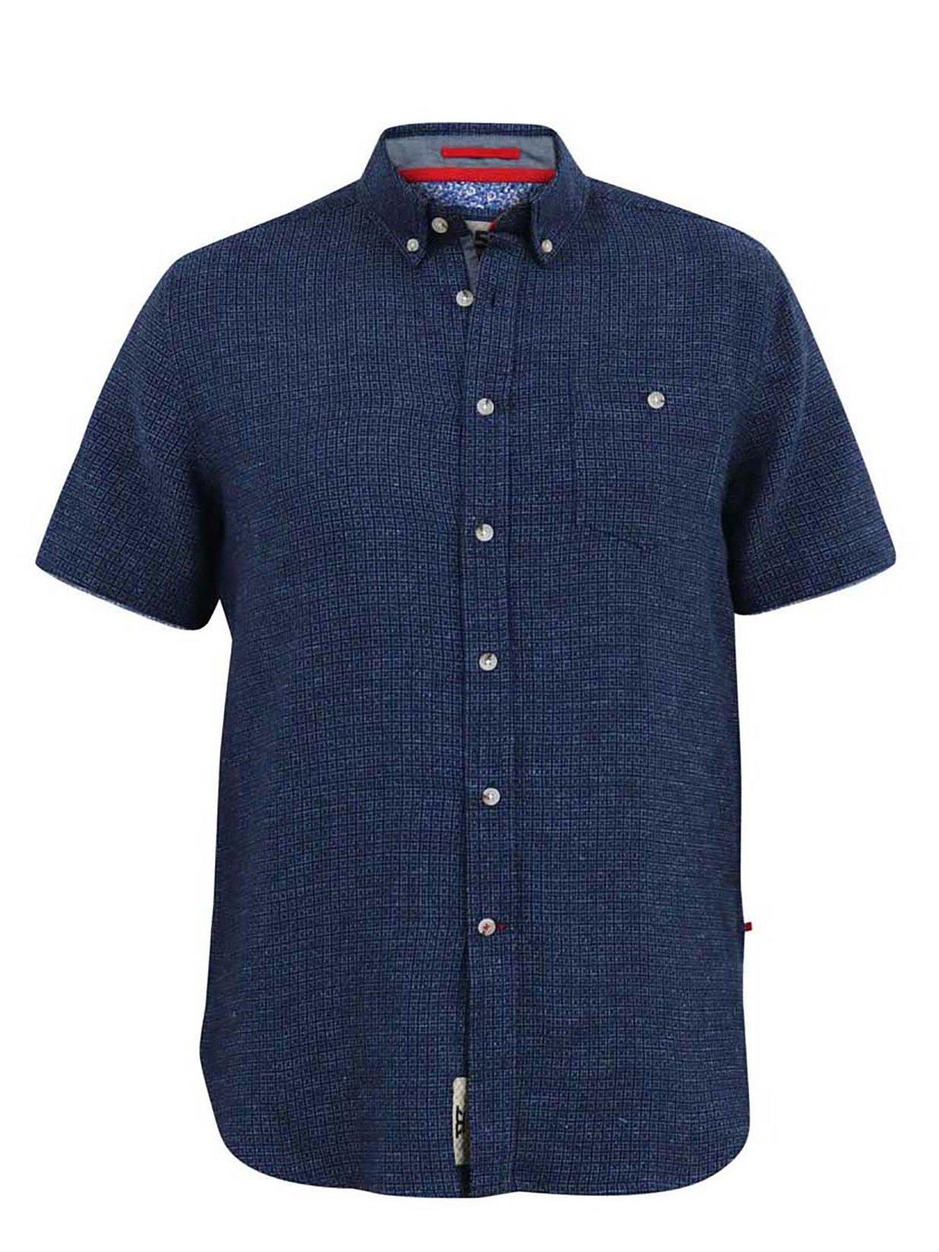 d555-d555-girton-short-sleeved-lined-shirt-navyoutfit
