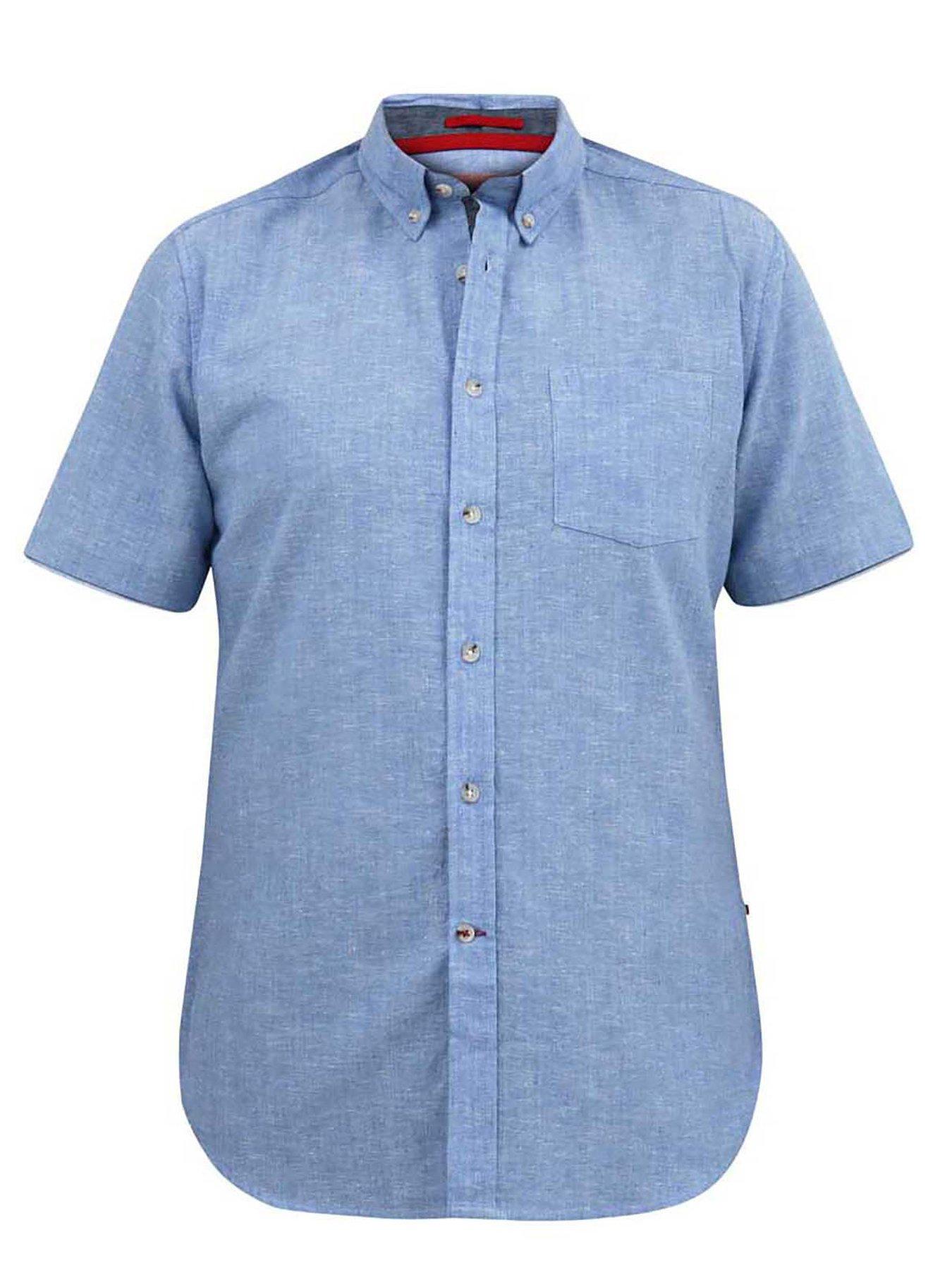 d555-d555-hazelwood-short-sleeved-linen-shirt-blueoutfit