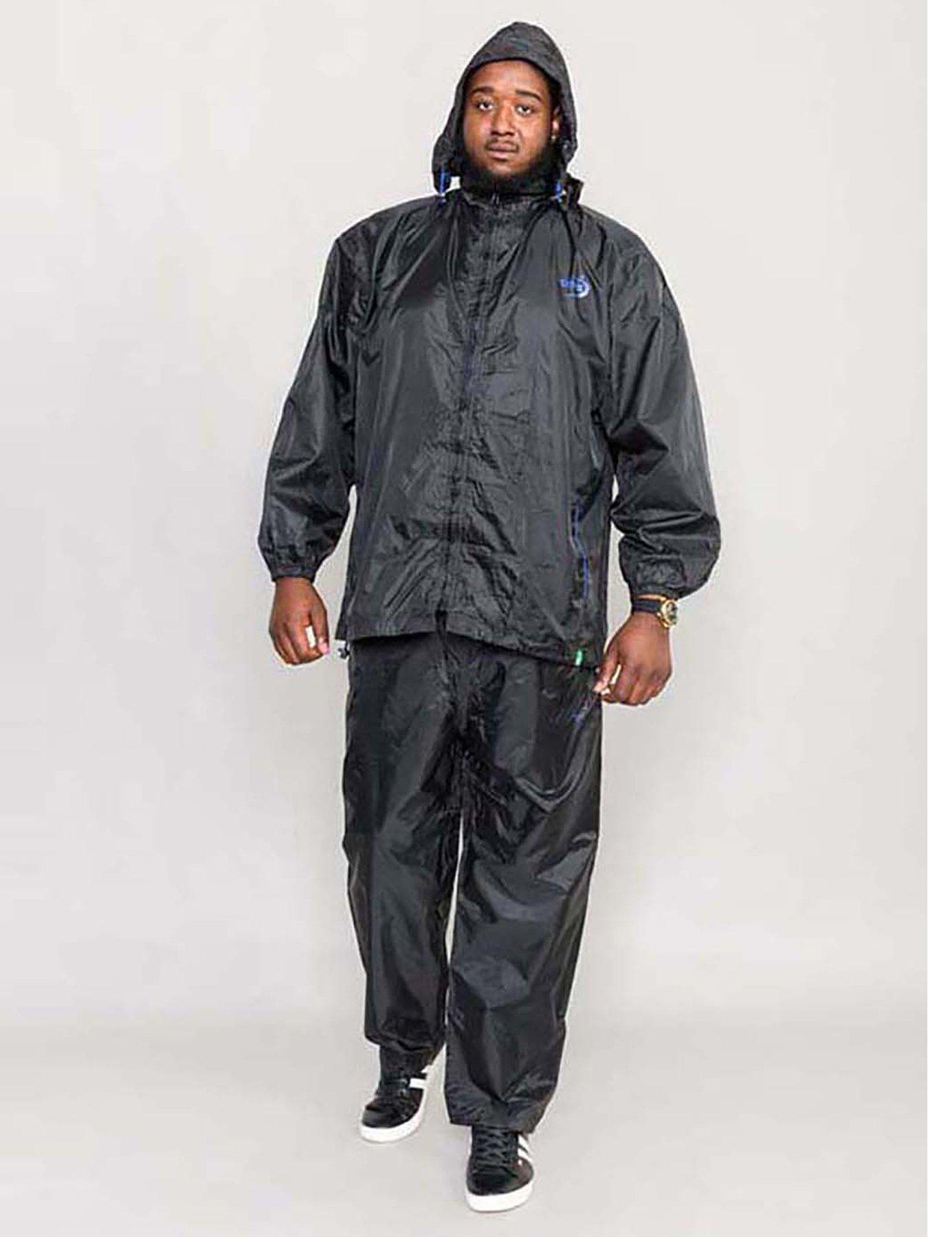 Image 2 of 4 of D555 D555 Zac Packaway Weatherproof Rain Jacket - Black