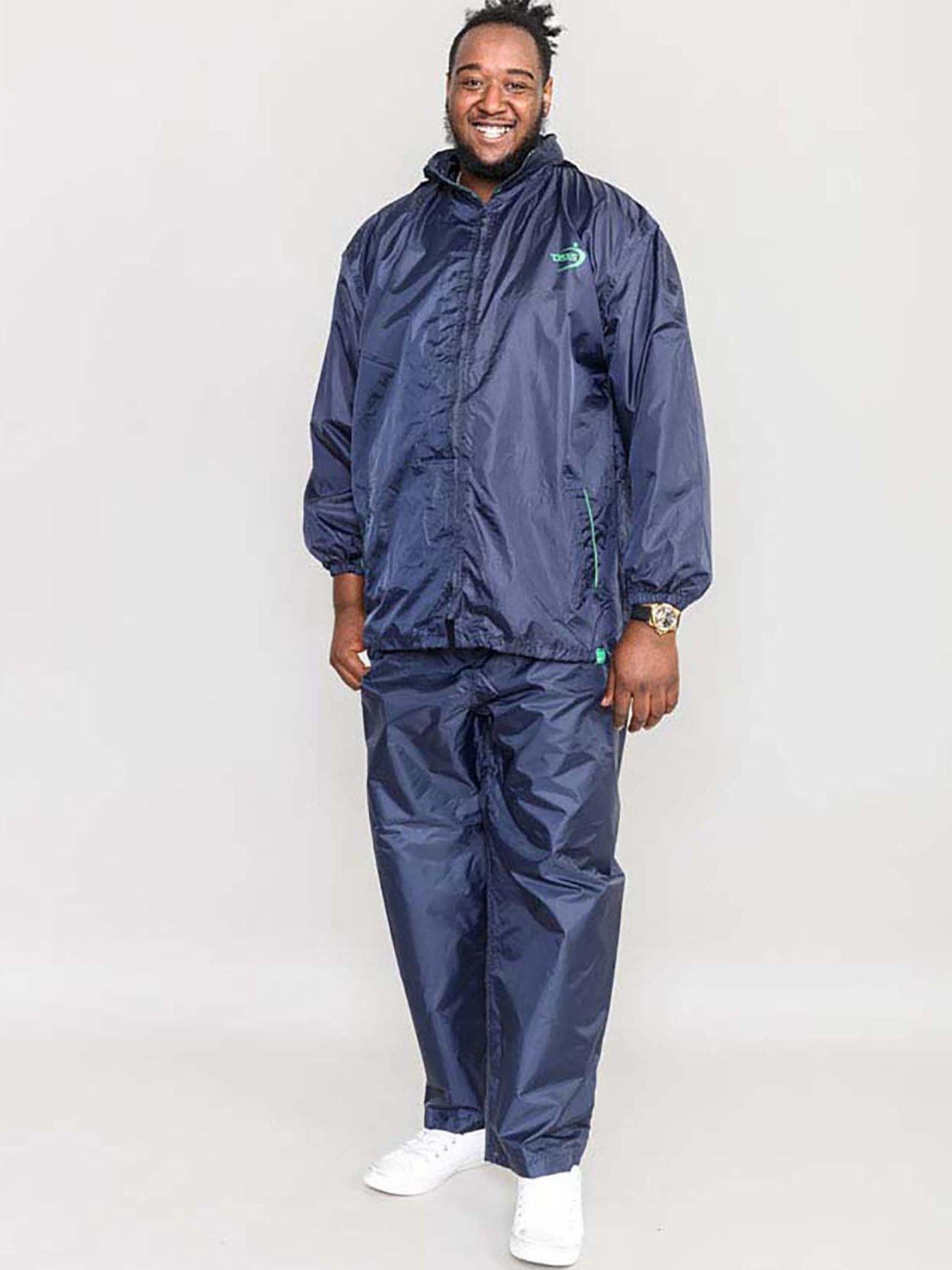 Image 2 of 4 of D555 D555 Zac Packaway Weatherproof Rain Jacket - Navy