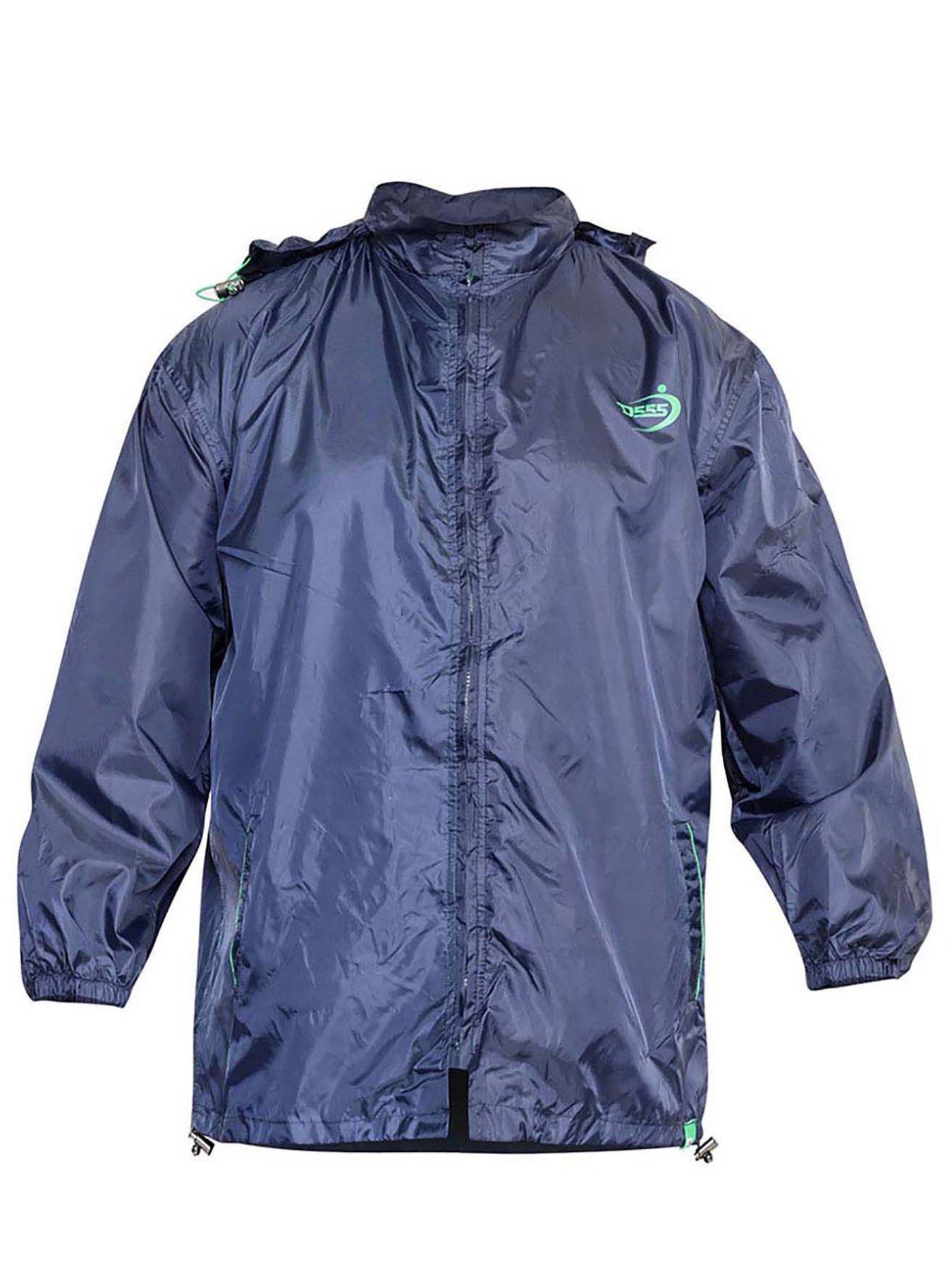 Image 3 of 4 of D555 D555 Zac Packaway Weatherproof Rain Jacket - Navy