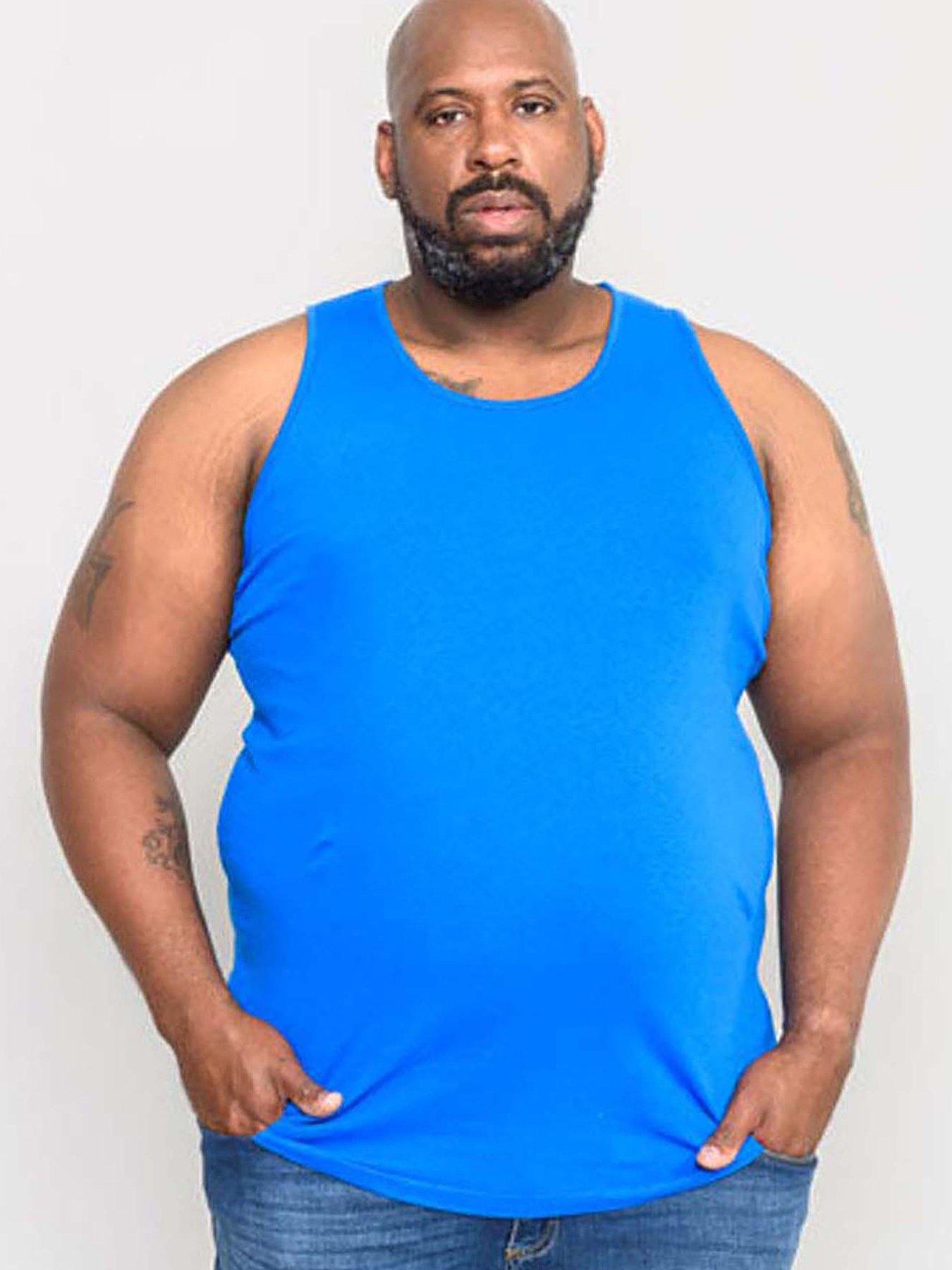 Image 1 of 4 of D555 D555 Fabio Muscle Vest - Blue