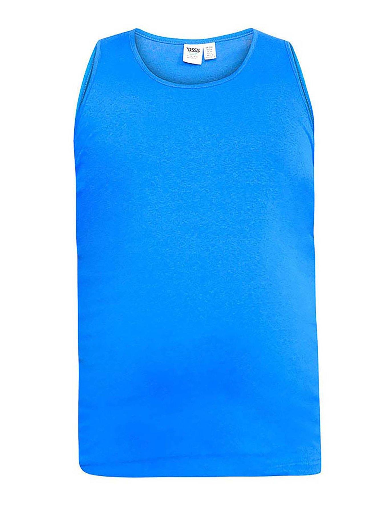 Image 3 of 4 of D555 D555 Fabio Muscle Vest - Blue