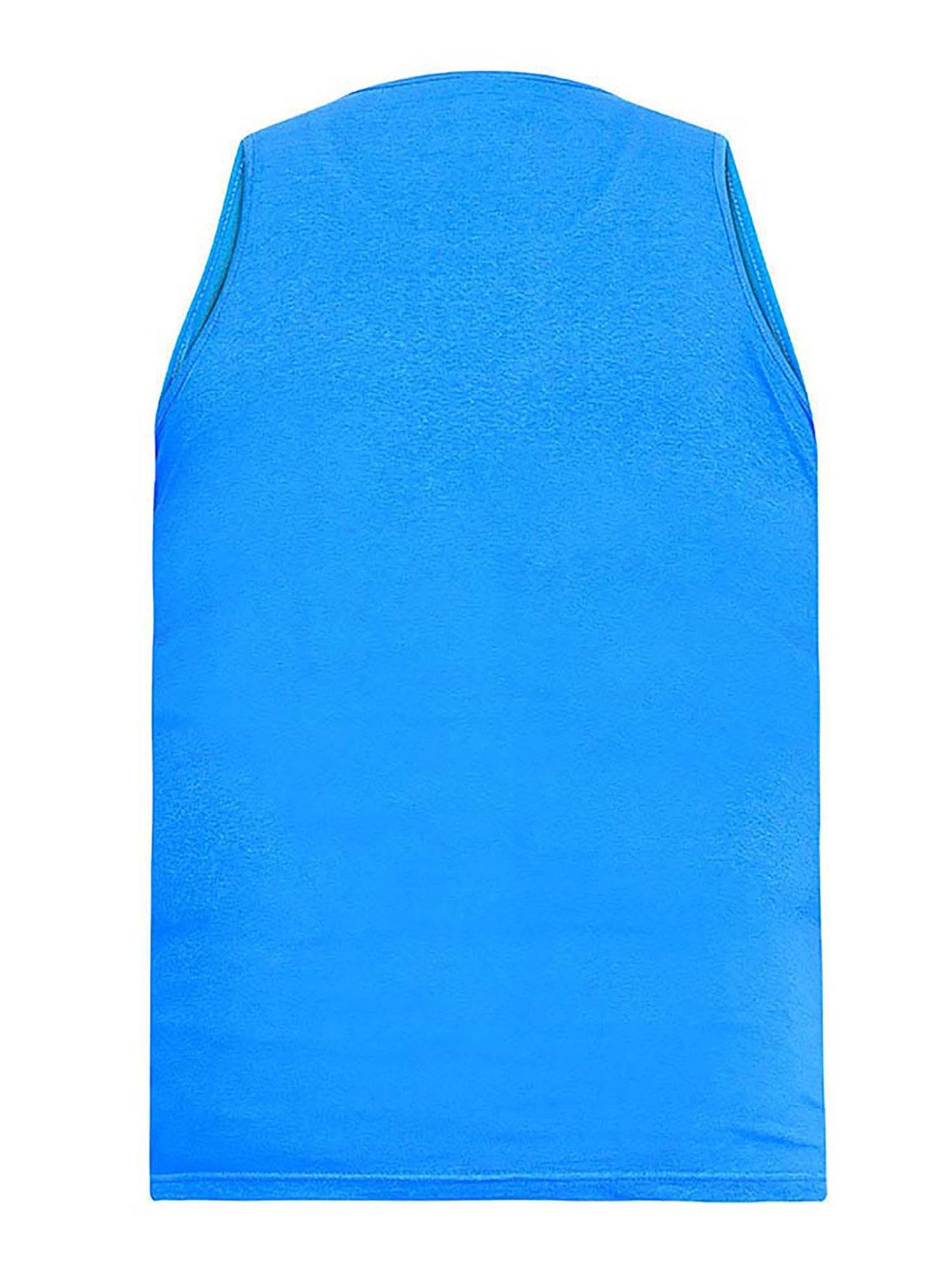 Image 4 of 4 of D555 D555 Fabio Muscle Vest - Blue