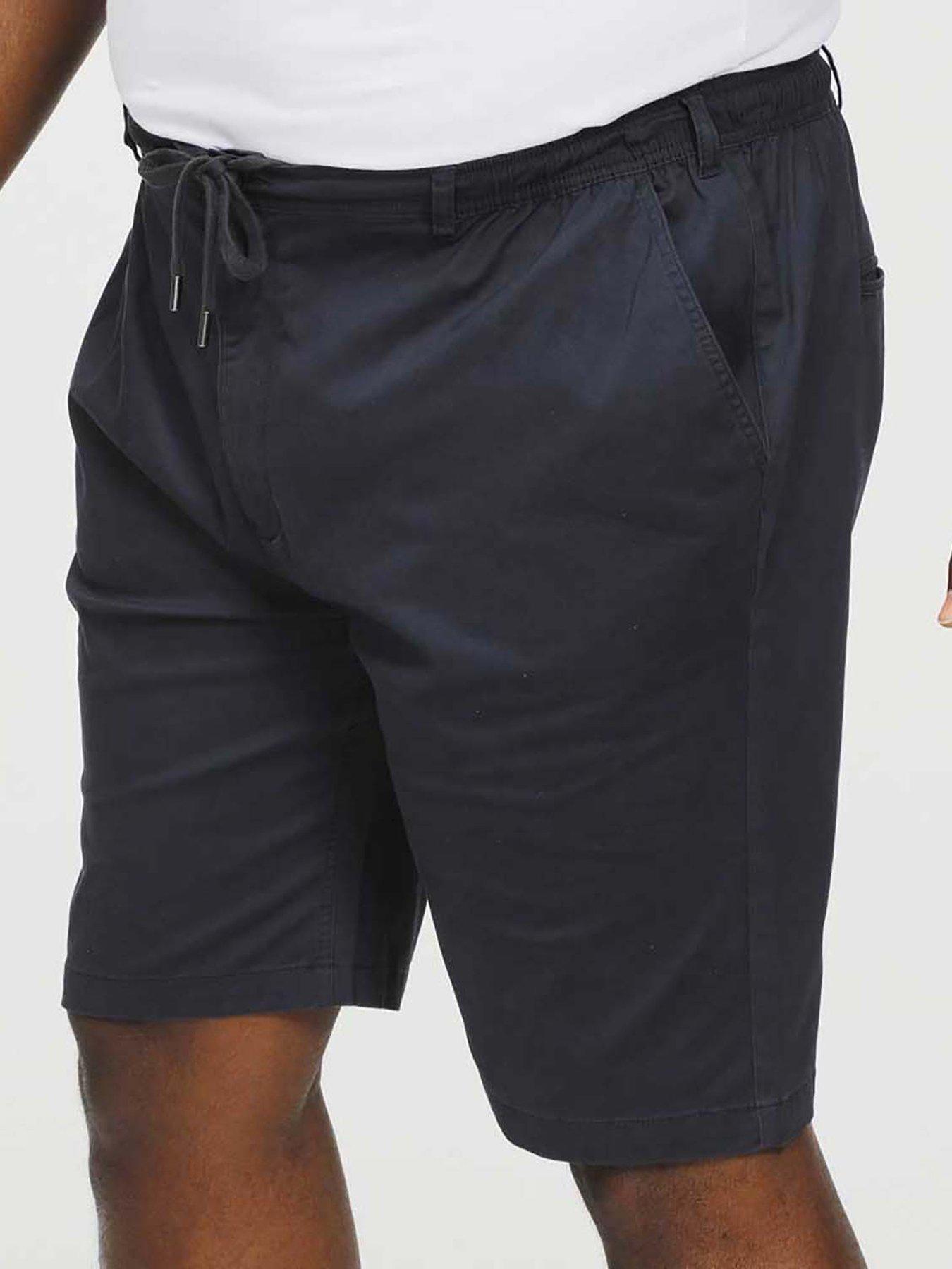 d555-d555-aries-full-elastic-waist-stretch-shorts-navyfront