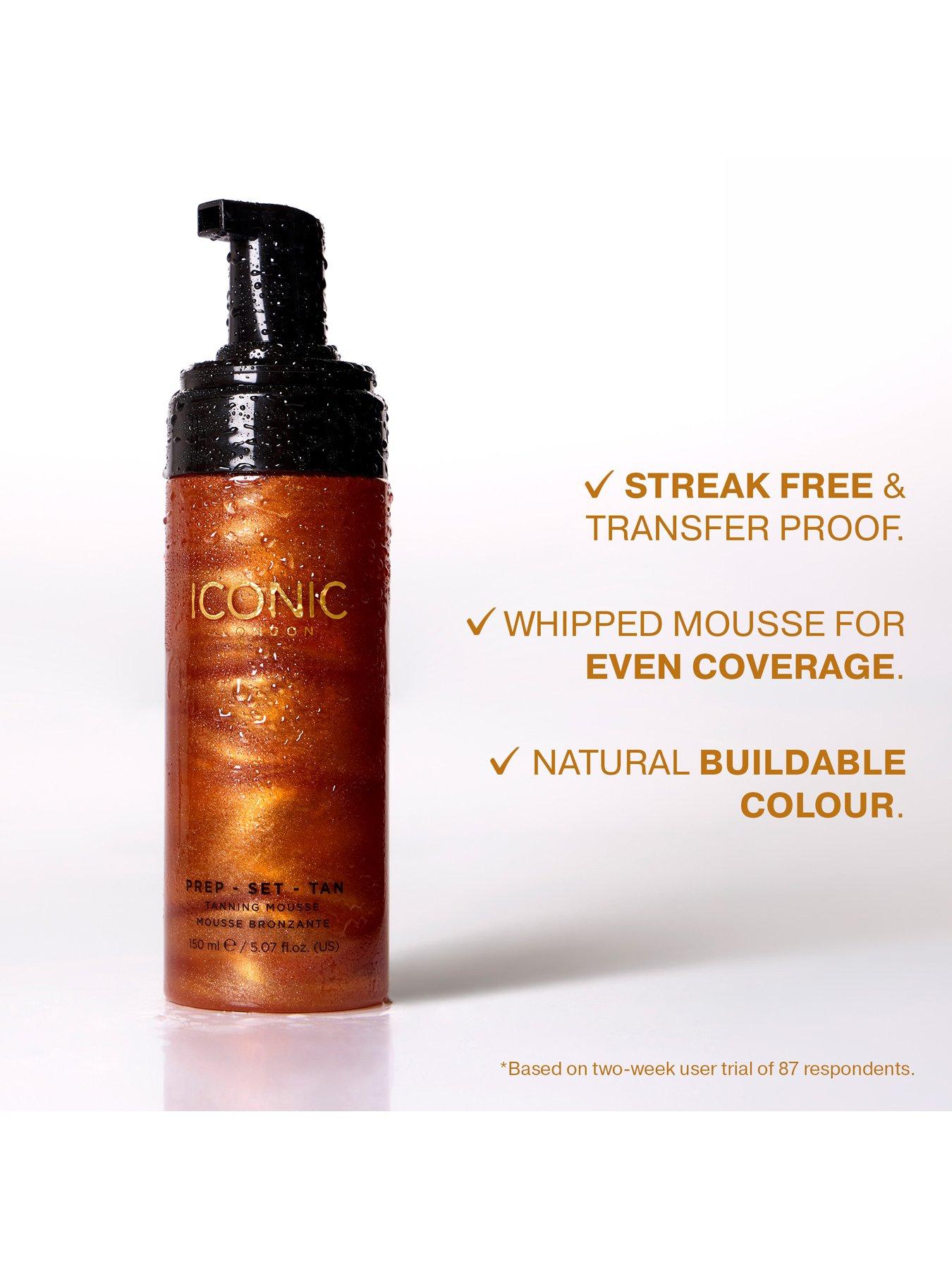 Image 4 of 7 of Iconic London Prep Set Tan Mousse Glow