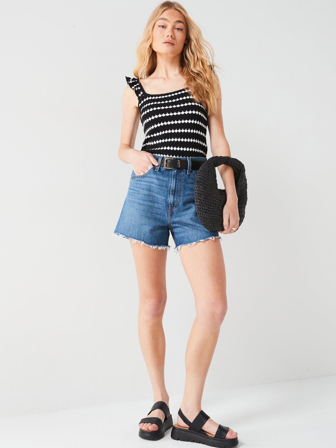 levis-high-waisted-mom-shorts-call-it-a-good-day-blueoutfit