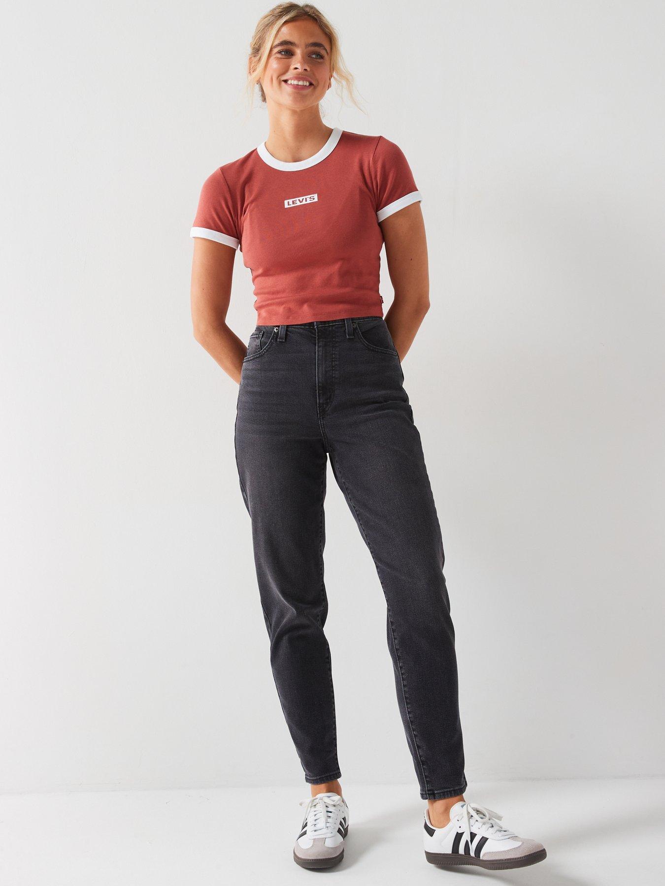Image 3 of 5 of Levi's High Waisted Mom Jeans - Say No Go Grey