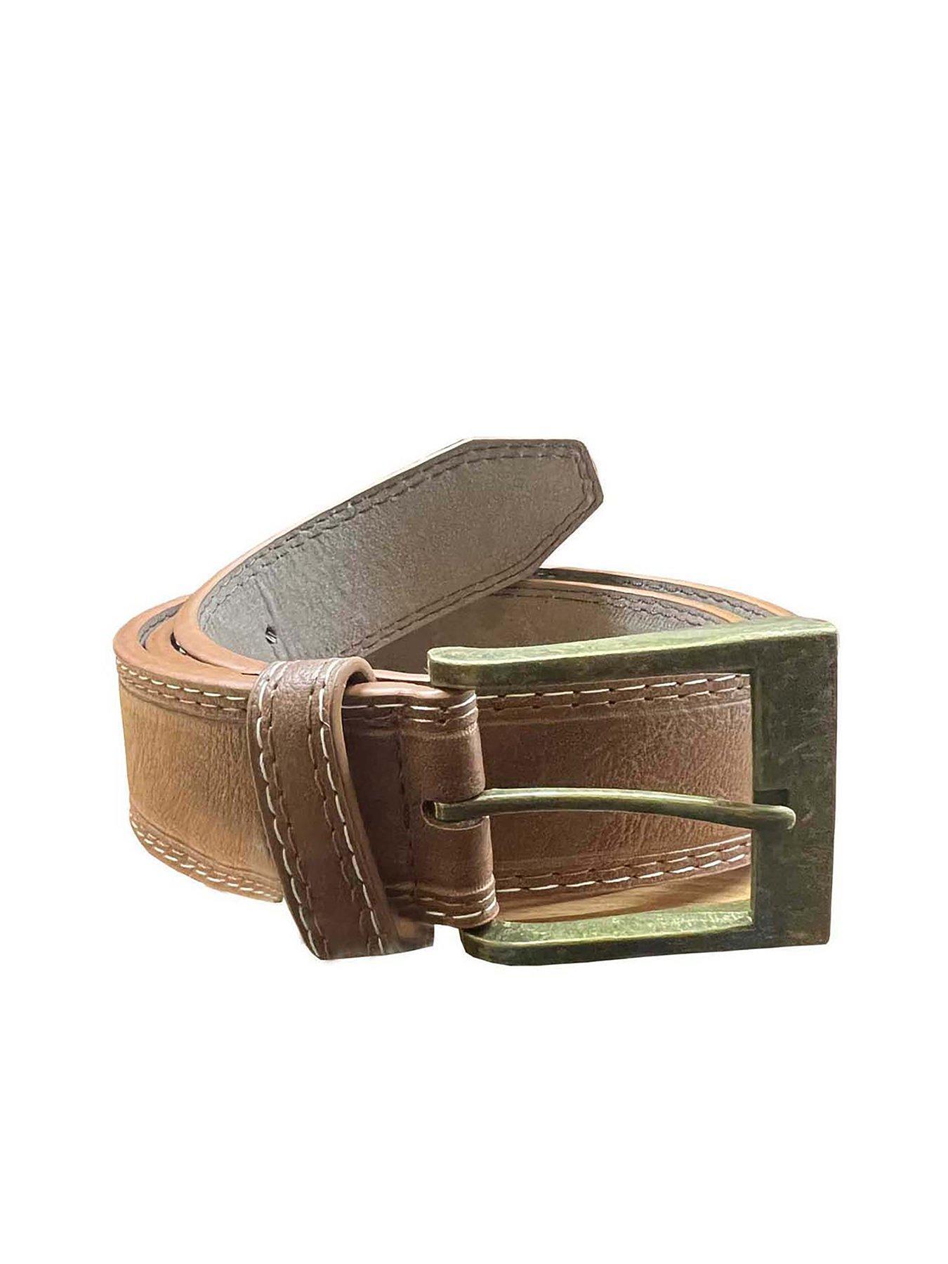 Image 2 of 3 of D555 D555 Dylan Bonded Leather Belt - Tan