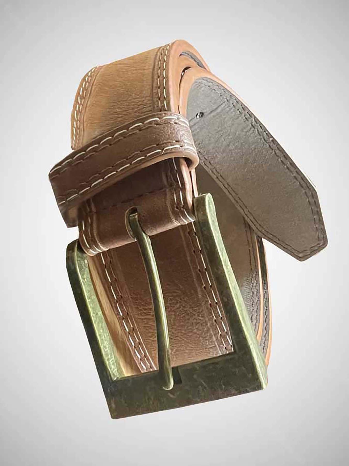 Image 3 of 3 of D555 D555 Dylan Bonded Leather Belt - Tan