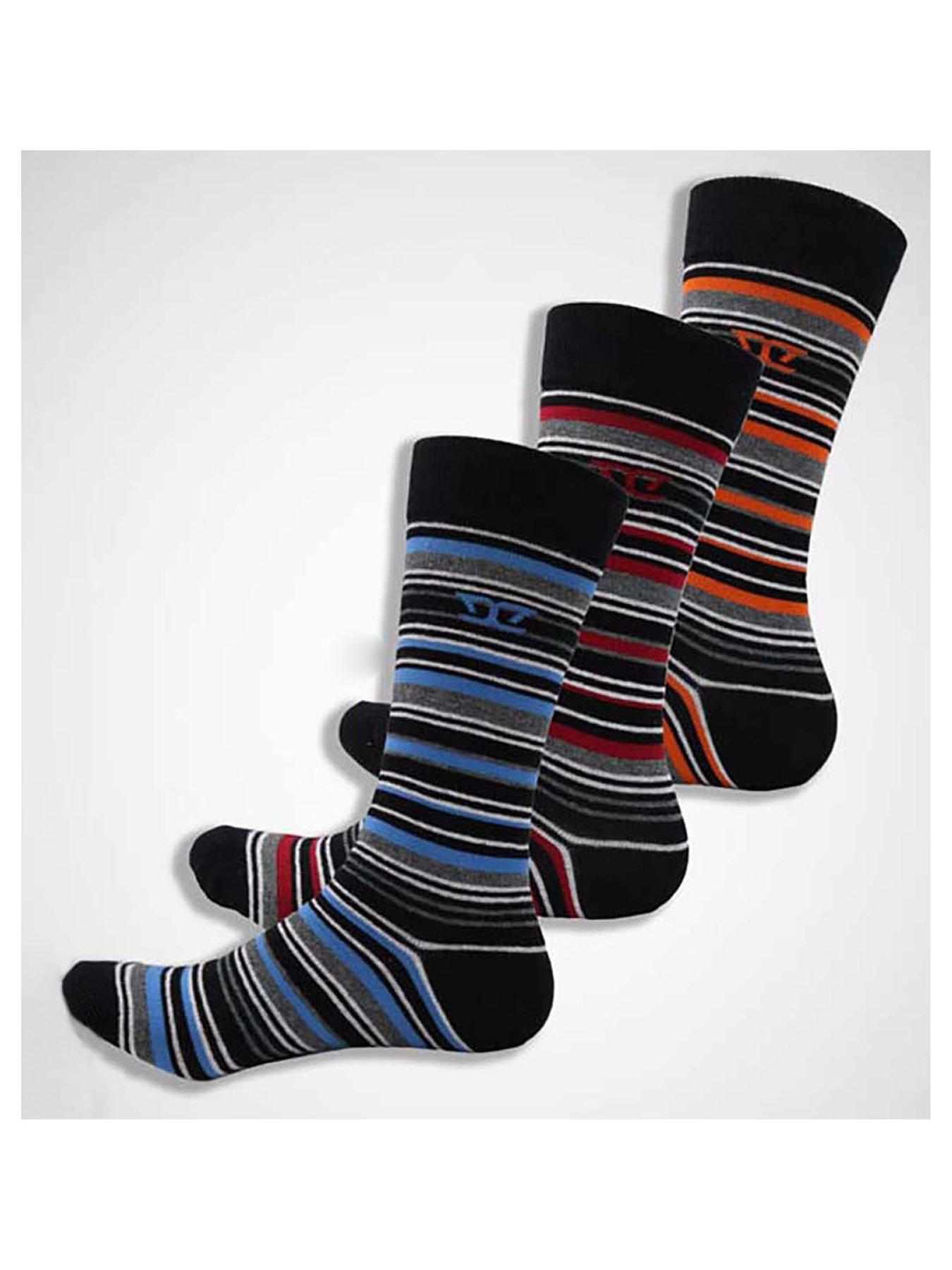 d555-d555-roxton-cotton-rich-stripe-socks-3-pack-blueorange-red