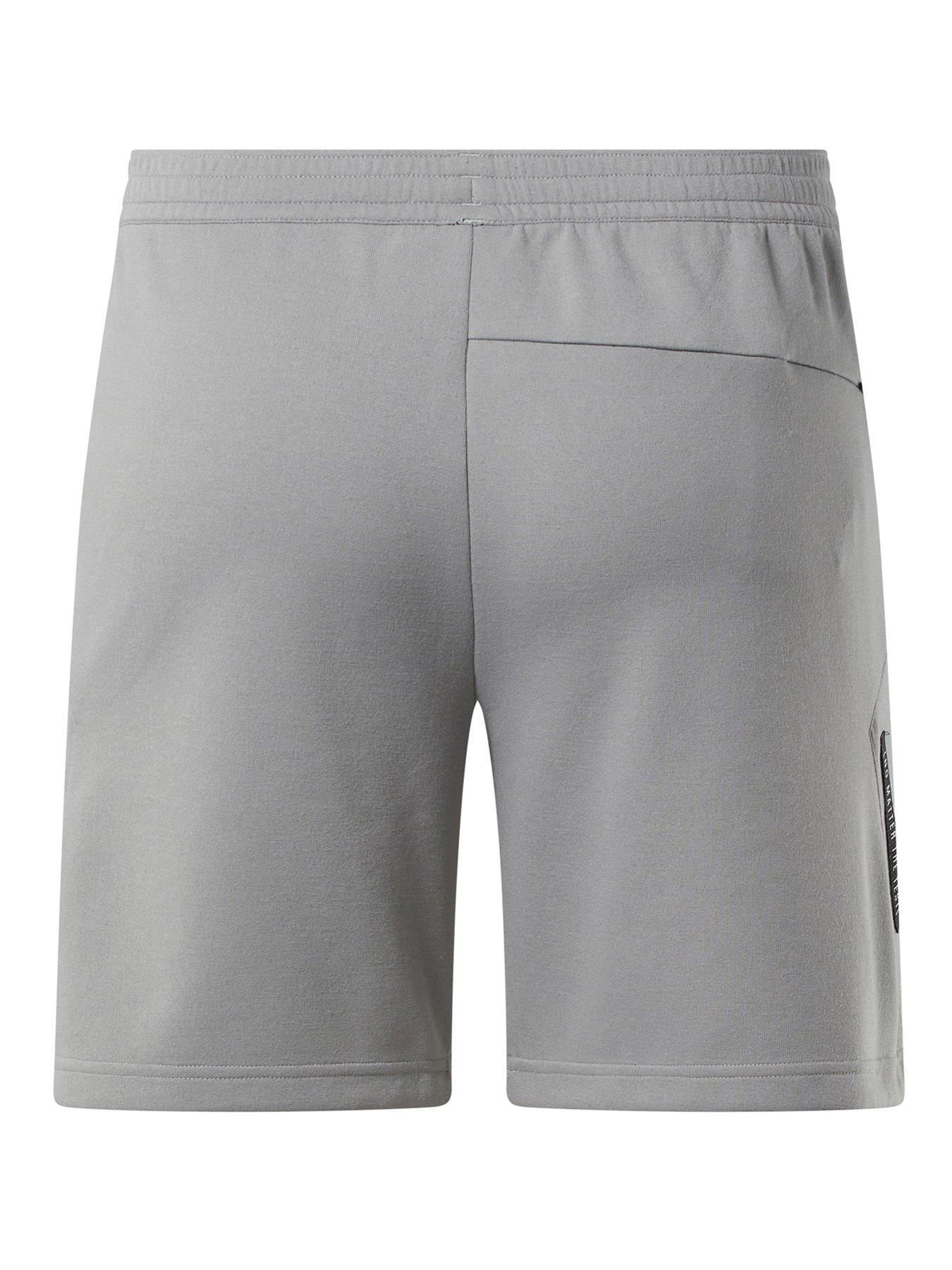 reebok-mens-training-strength-knit-shortss-greystillFront