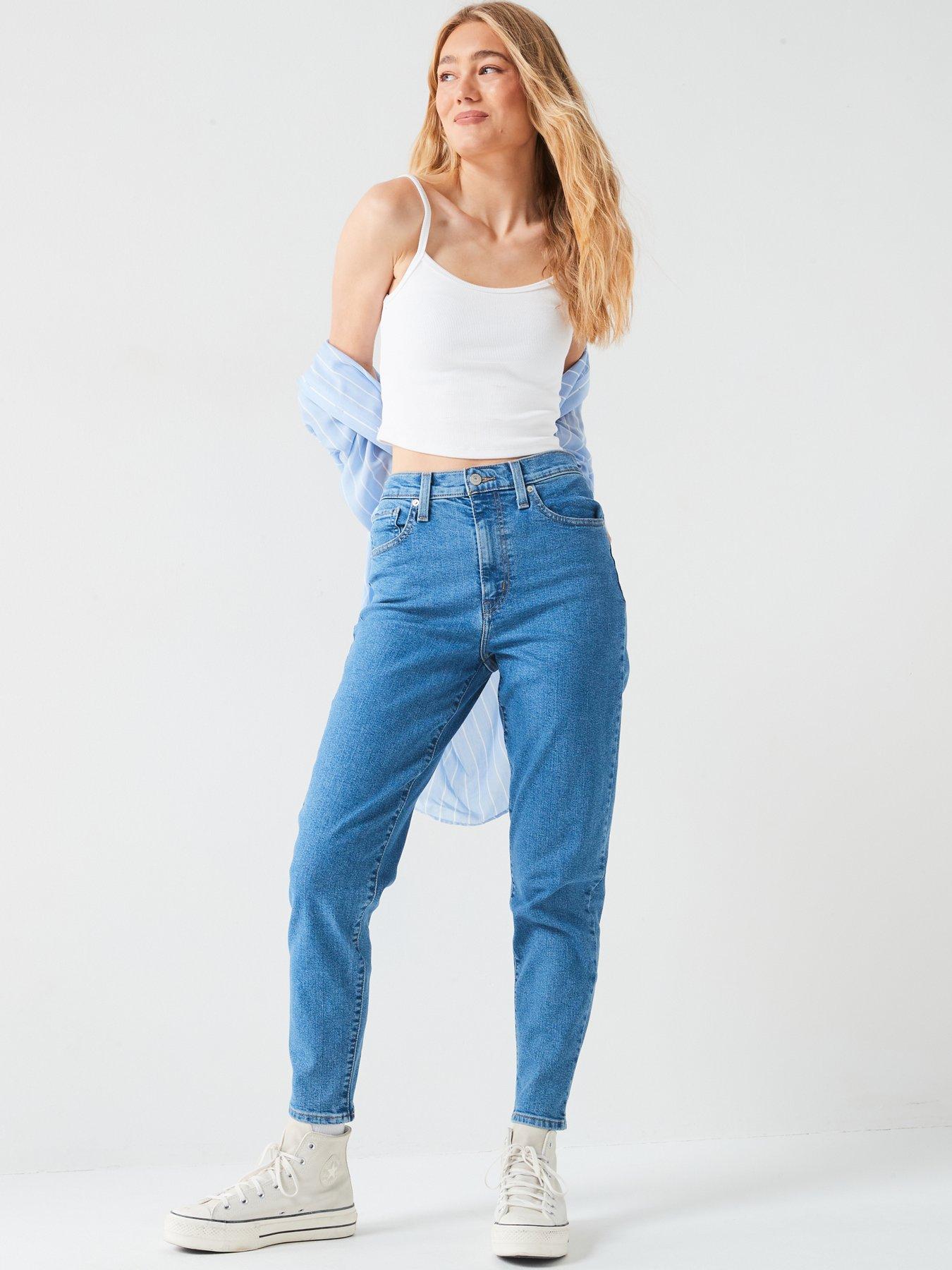 levis-high-waisted-mom-jean-indigo-blueoutfit