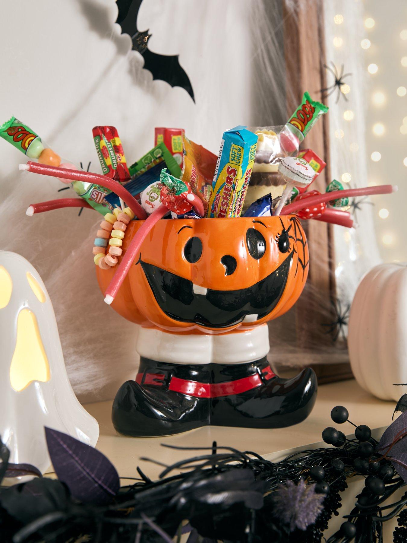 The Very Collection Pumpkin Treat Holder Halloween Decoration