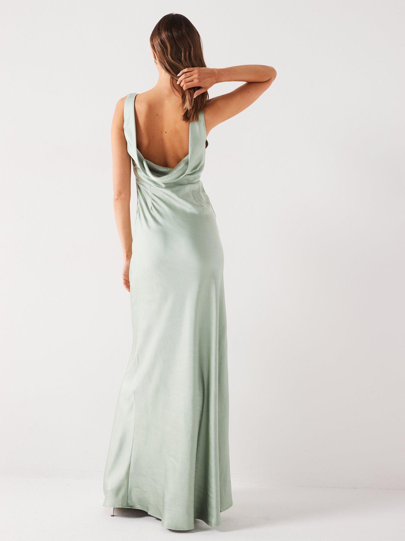 six-stories-cowl-back-satin-bridesmaid-dress-sagestillFront