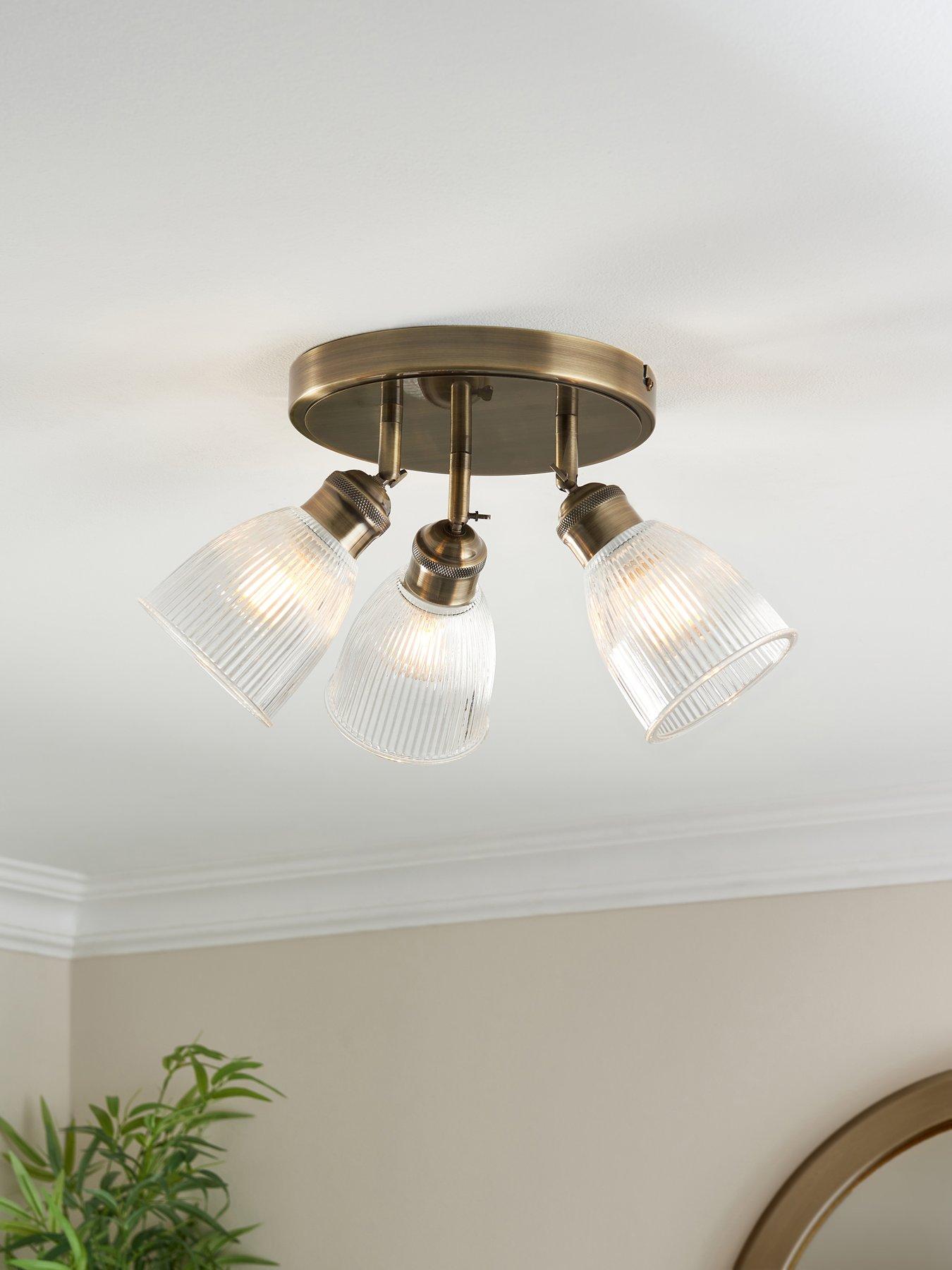 undefined Hellie 3-Light Flush Ceiling Spotlight