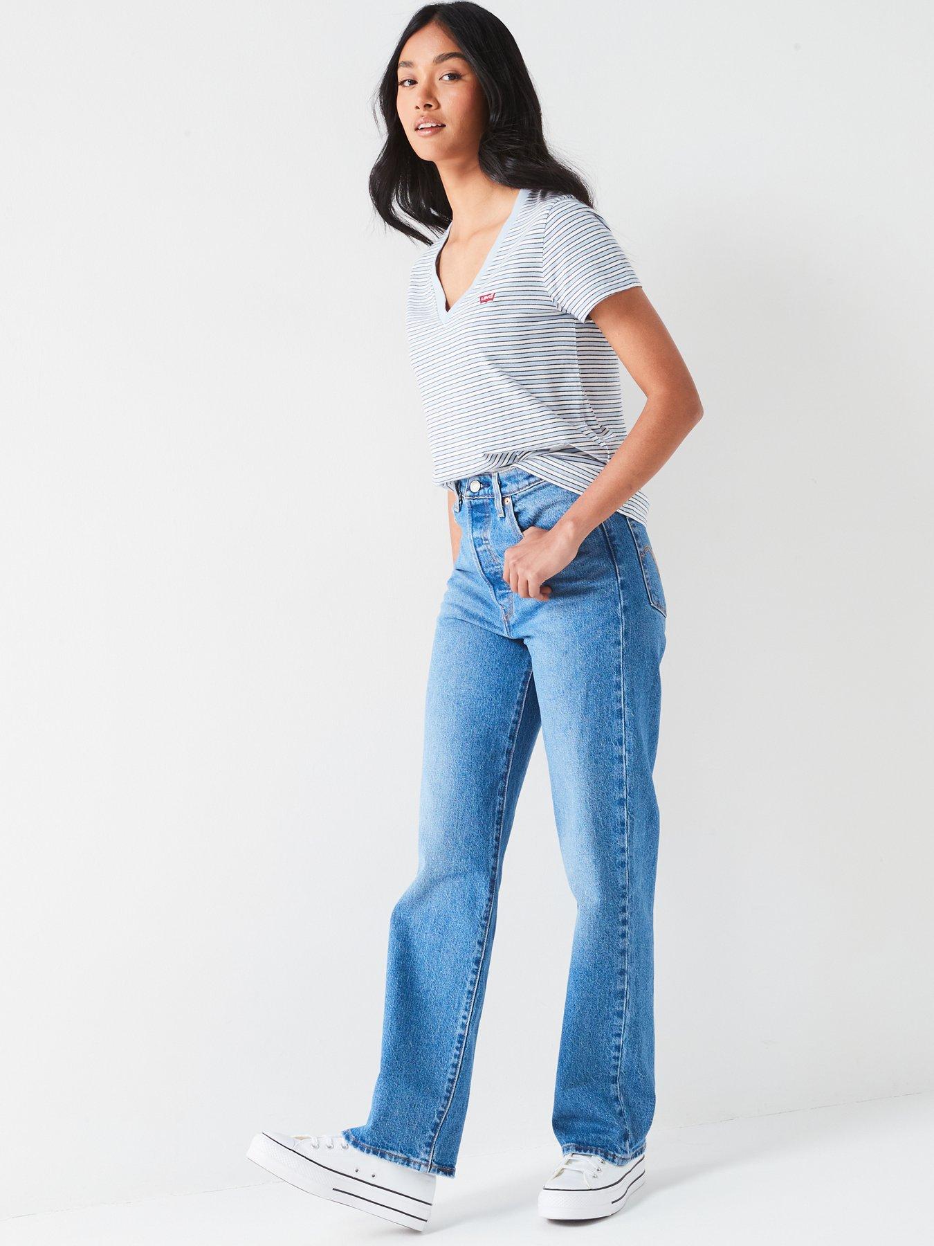 Image 5 of 5 of Levi's Ribcage Full-length Jeans - Dance Around - Blue