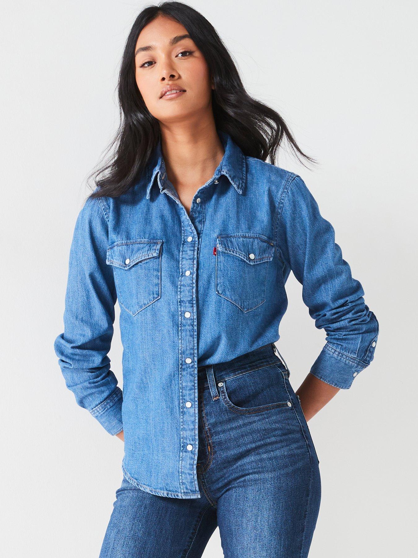 Image 1 of 6 of Levi's Iconic Western Shirt - Going Steady 5 - Blue