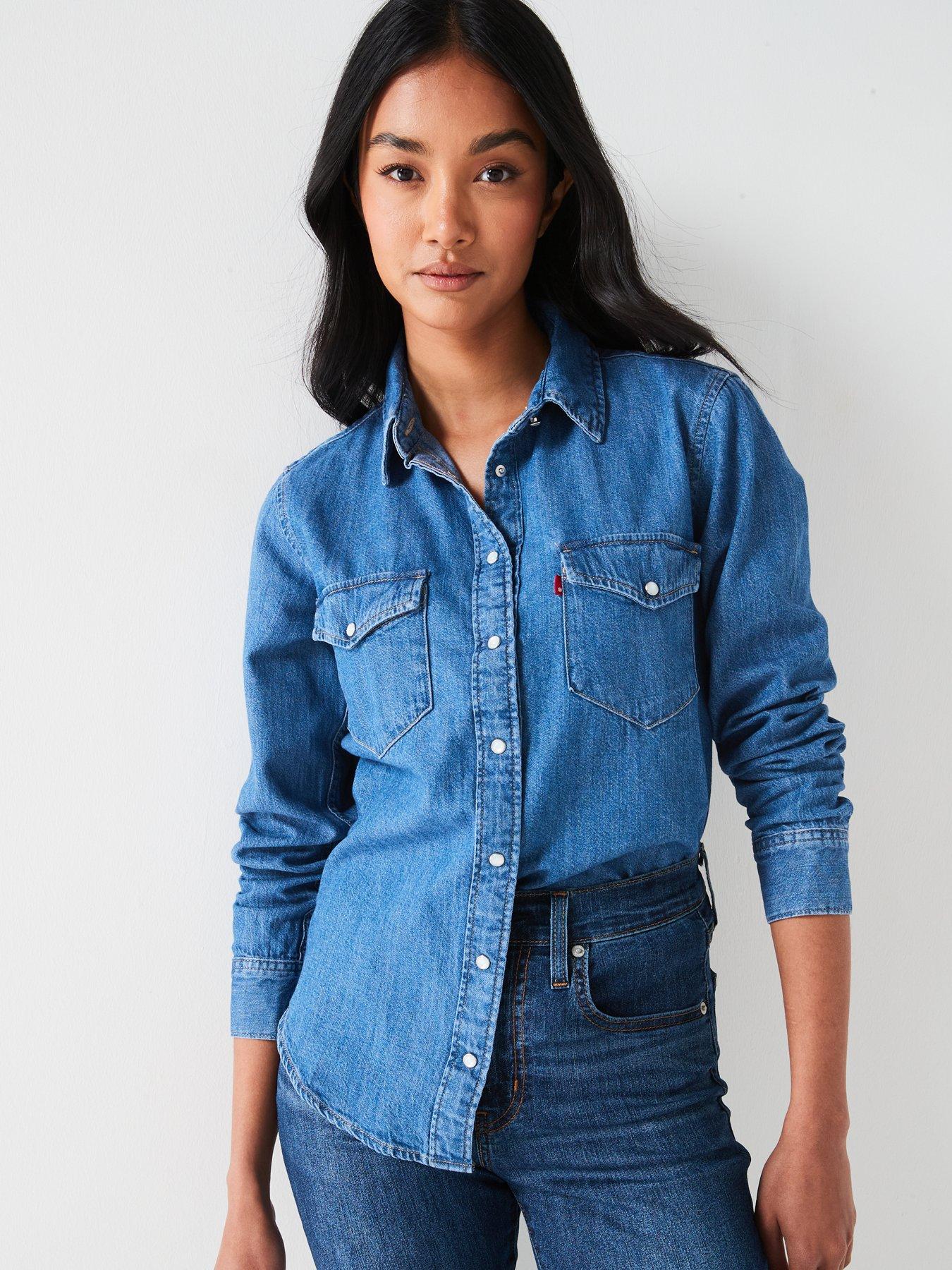 Image 4 of 6 of Levi's Iconic Western Shirt - Going Steady 5 - Blue