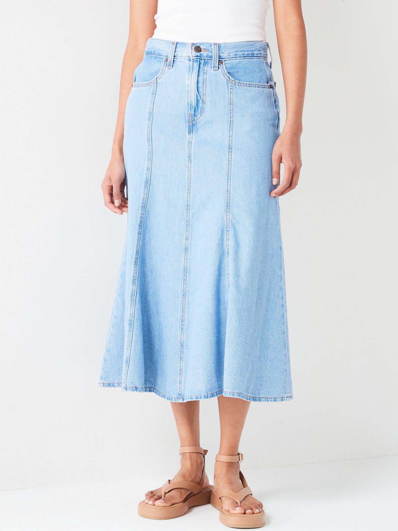 levis-fit-and-flare-skirt-i-will-blue