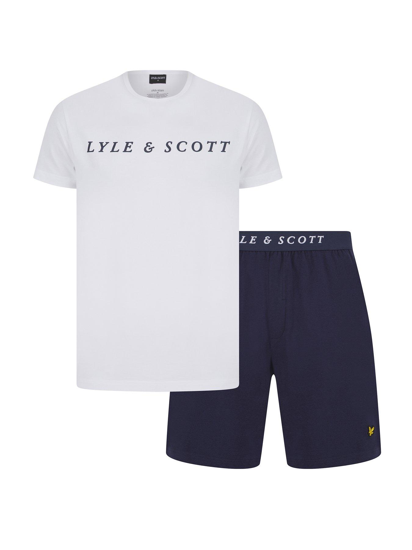 lyle-scott-lyle-amp-scott-oakley-script-t-shirt-and-shorts-lounge-set-navy