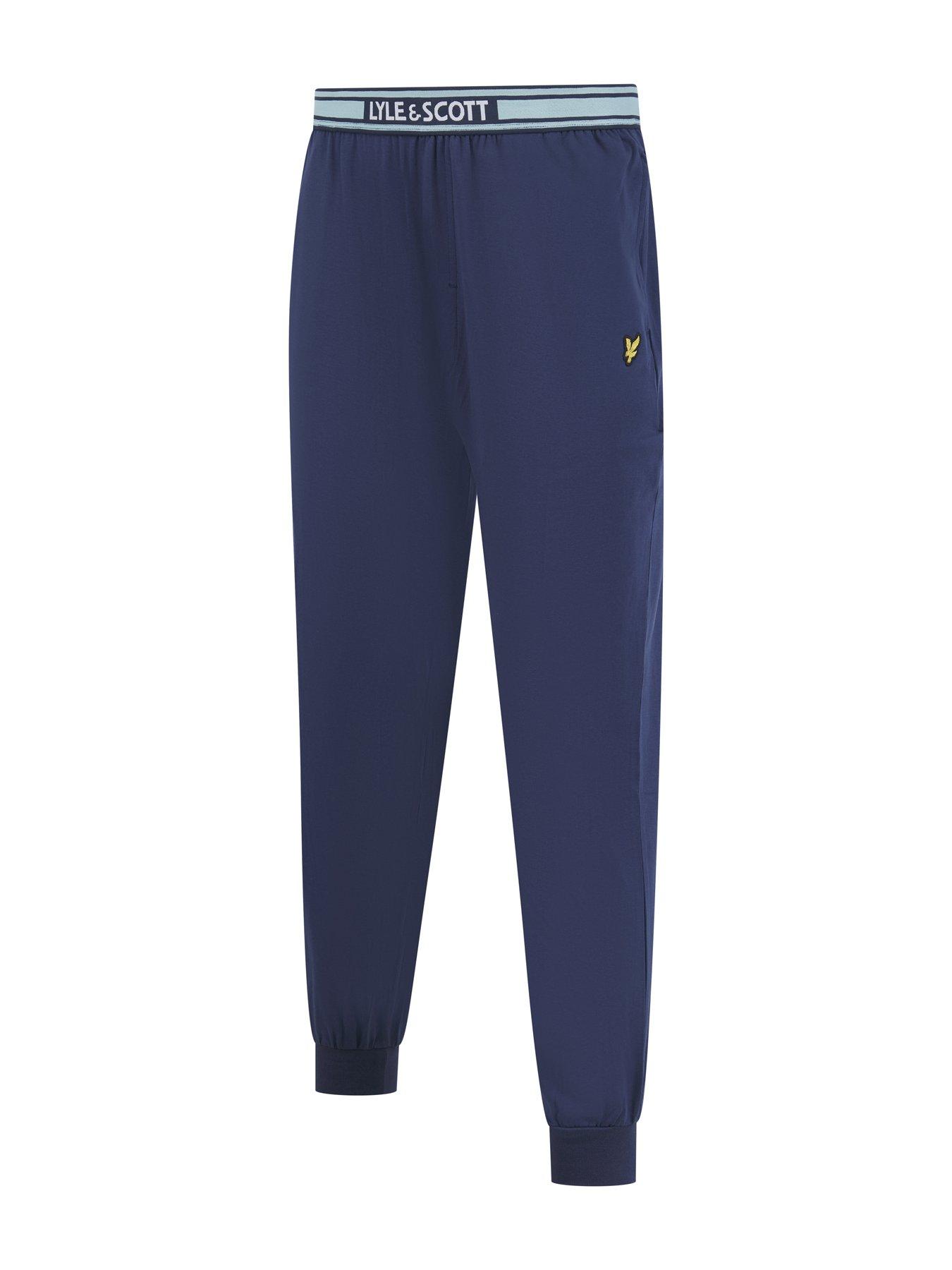 lyle-scott-lyle-amp-scott-cash-t-shirt-and-cuffed-bottoms-lounge-set-blueoutfit