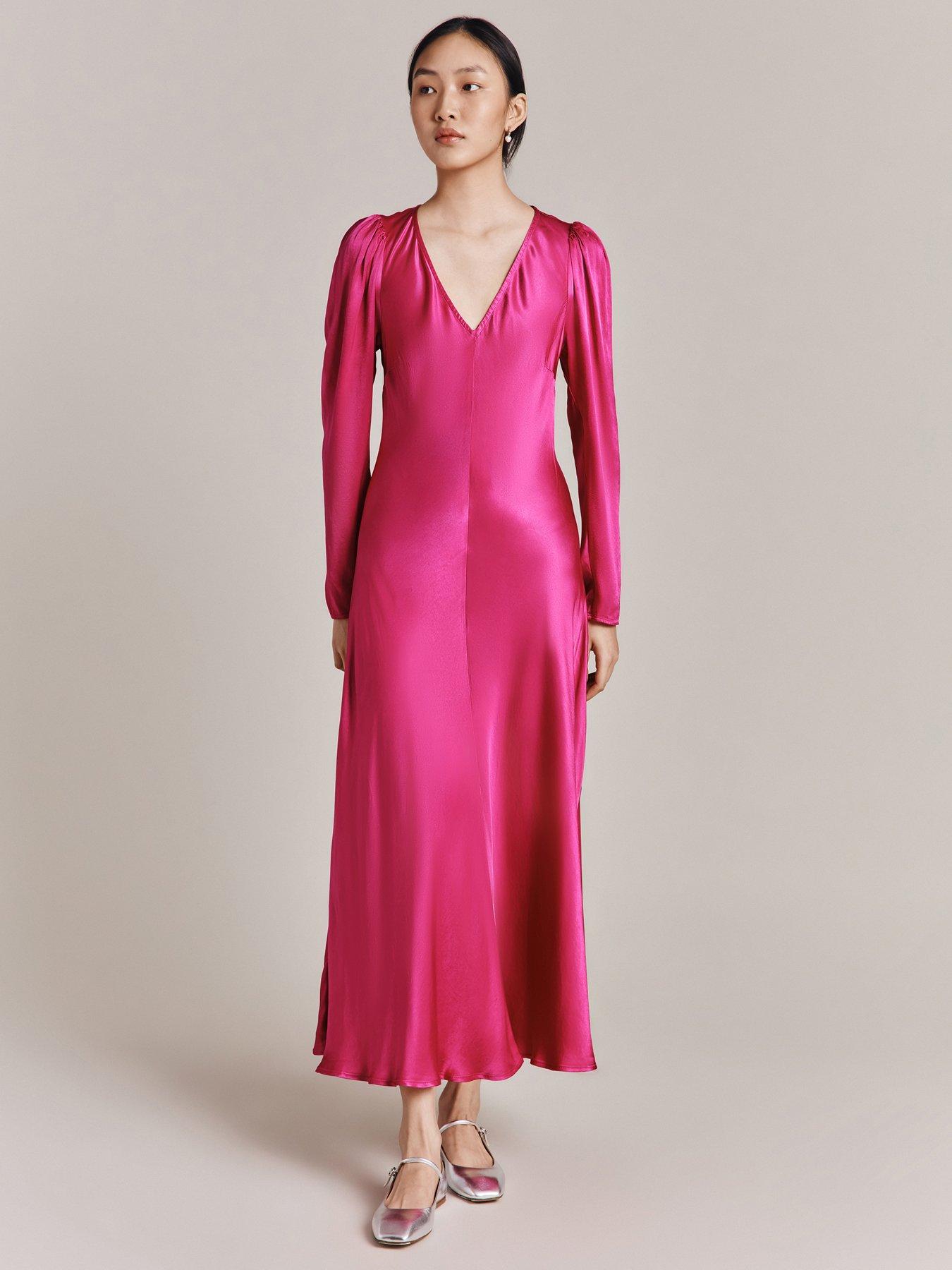 ghost-etta-satin-midi-dress-pink