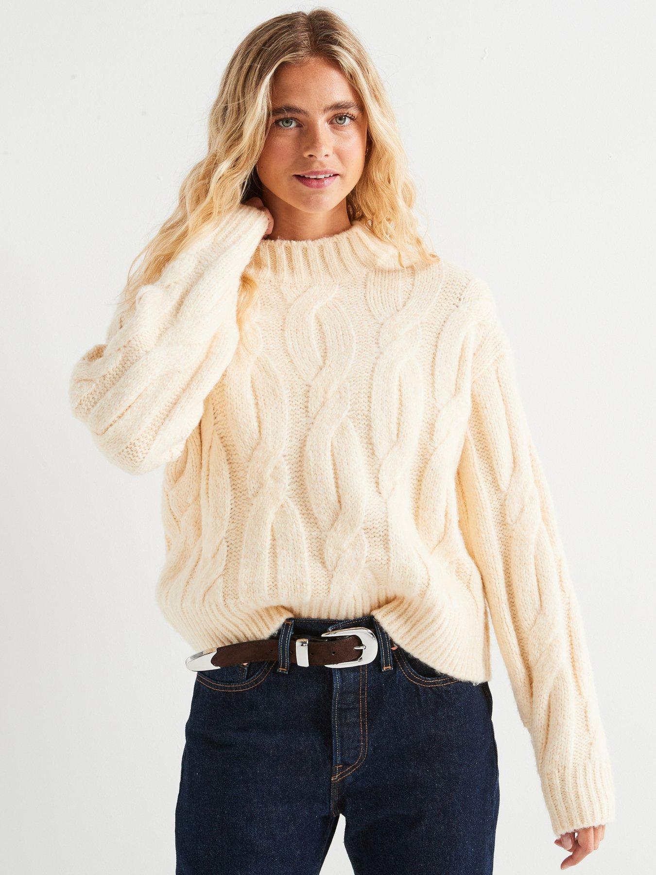 levis-isabel-cable-jumper-white-swan