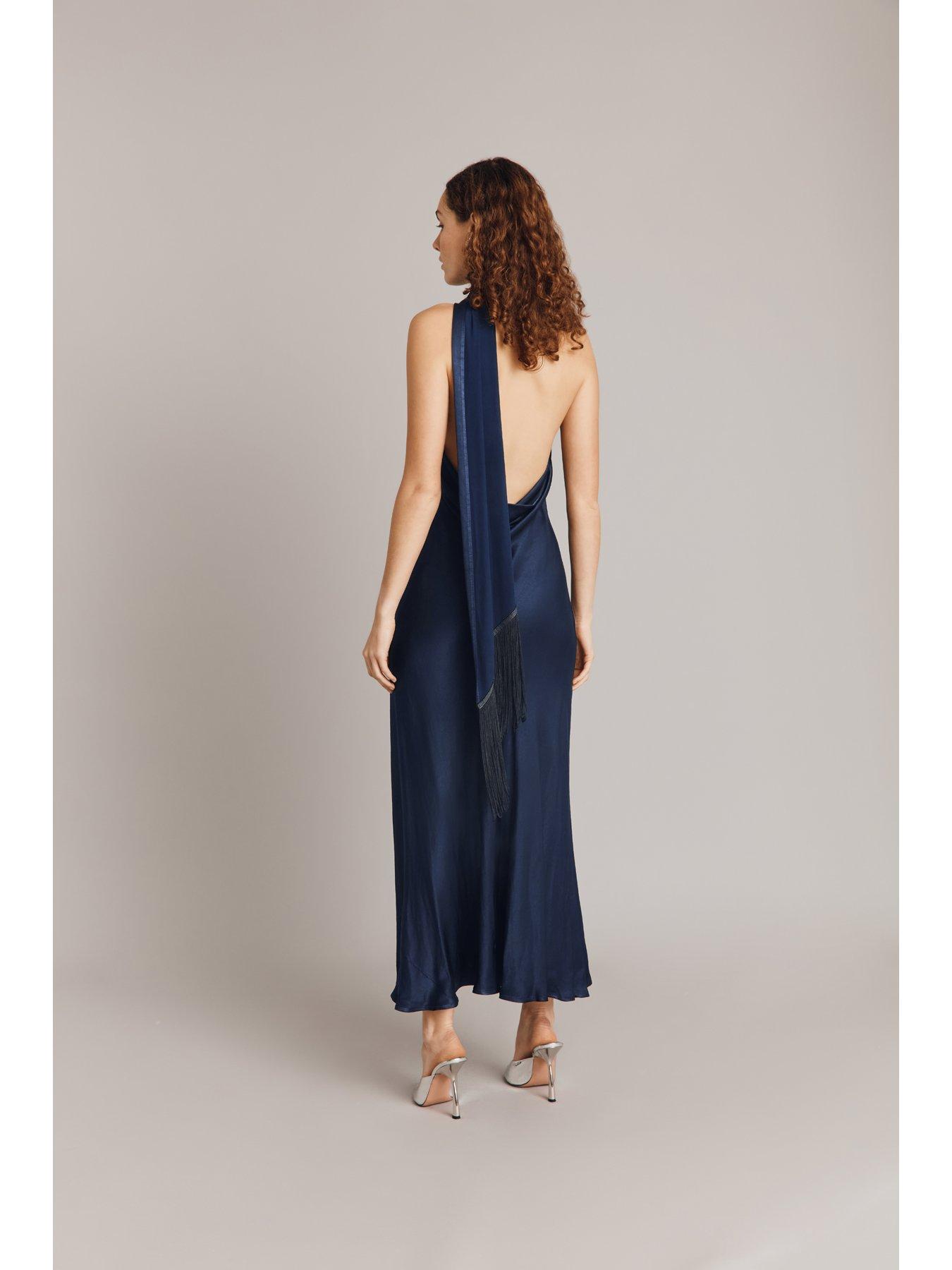 ghost-florence-halter-neck-satin-midi-dress-navystillFront