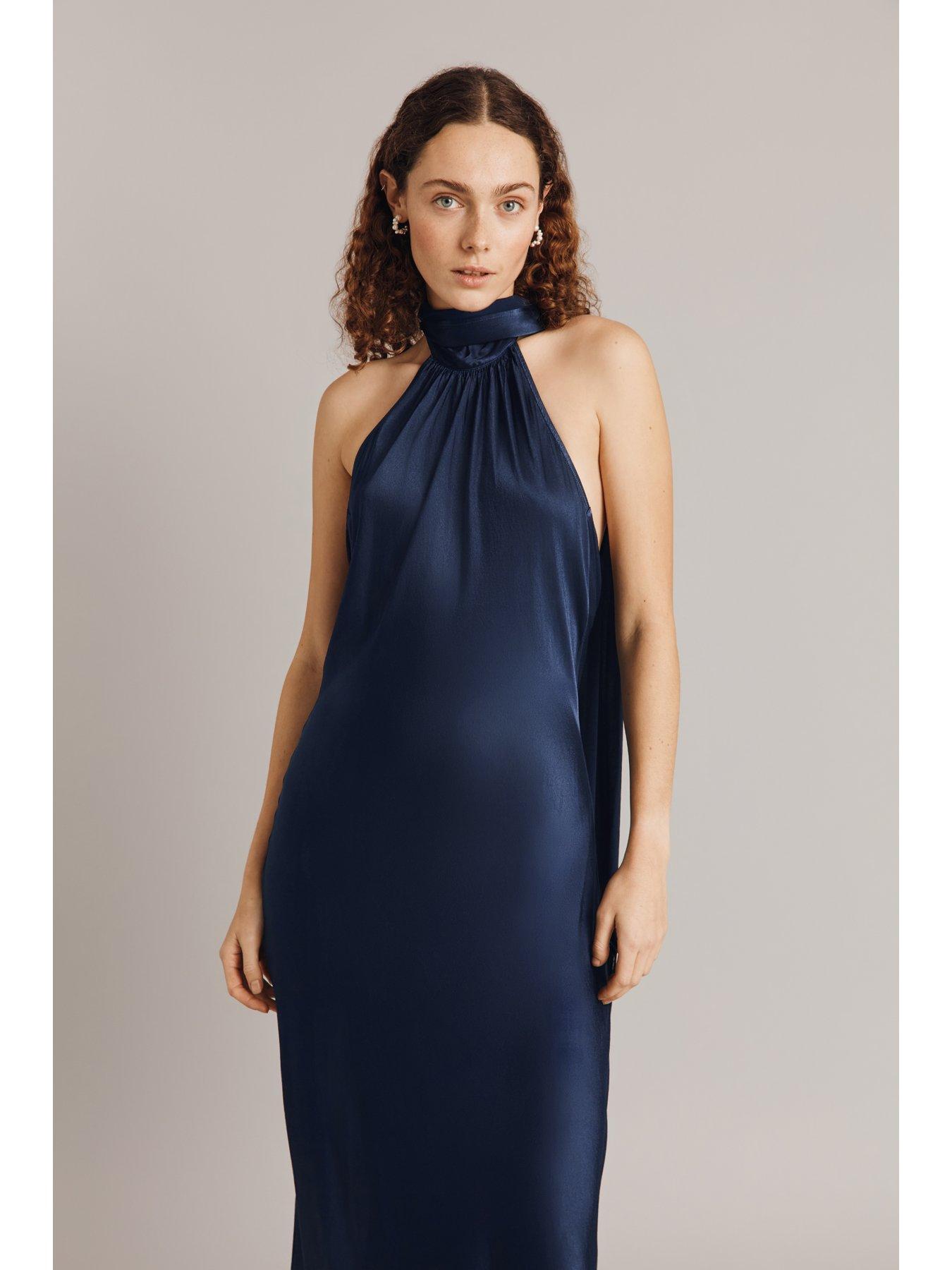 ghost-florence-halter-neck-satin-midi-dress-navyoutfit