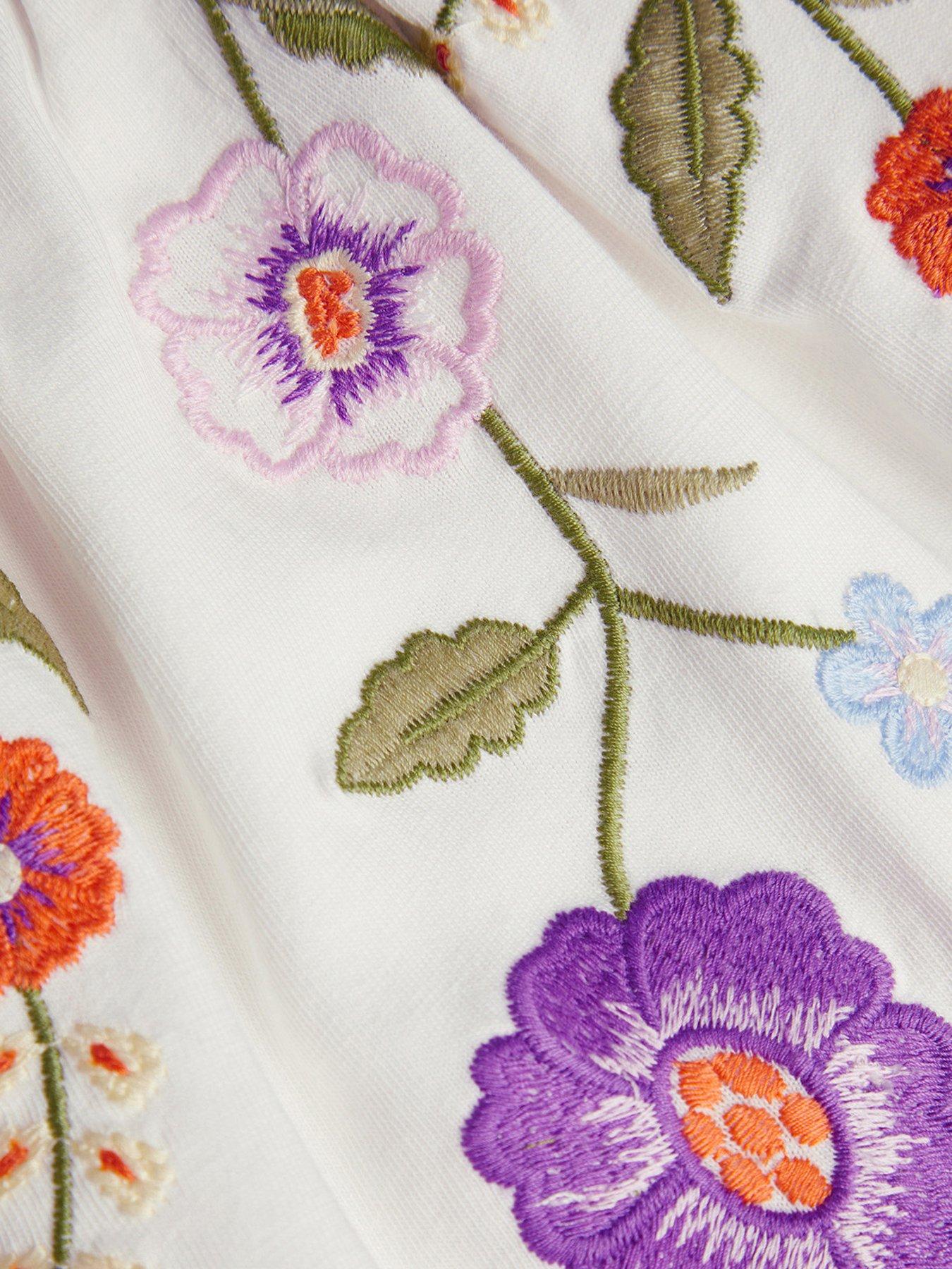 Image 3 of 3 of Monsoon Girls Embroidered Top - Blue