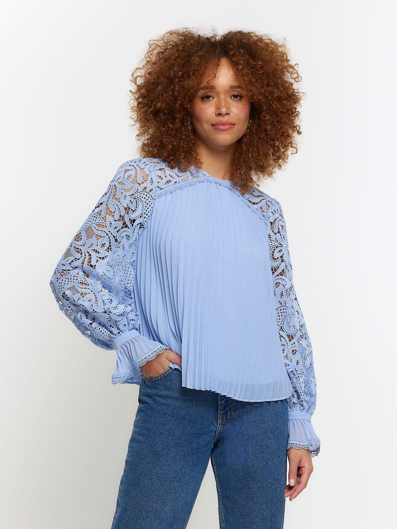 river-island-lace-pleated-blouse-light-blue