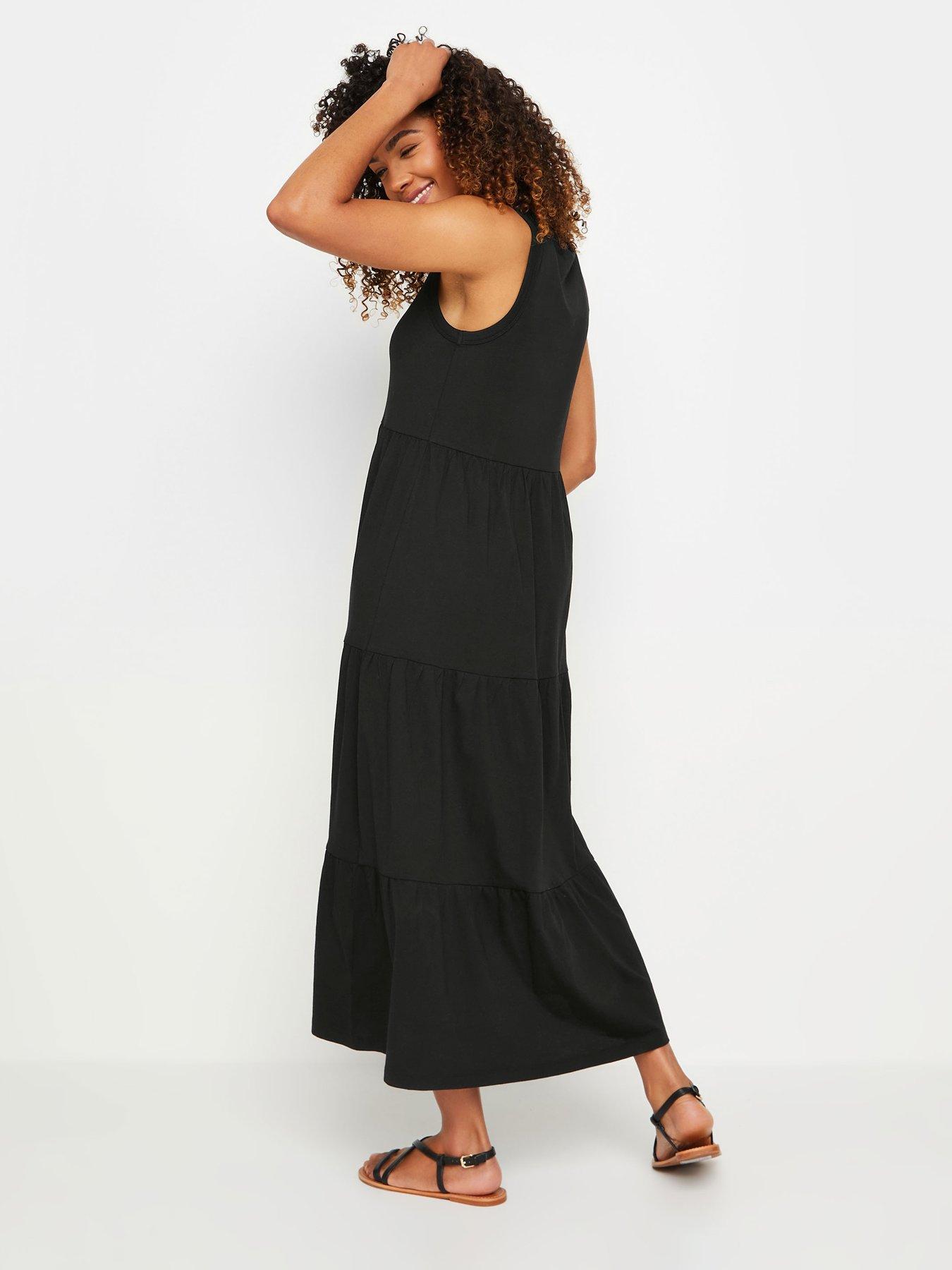 mco-sleeveless-cotton-tiered-dress-blackstillFront