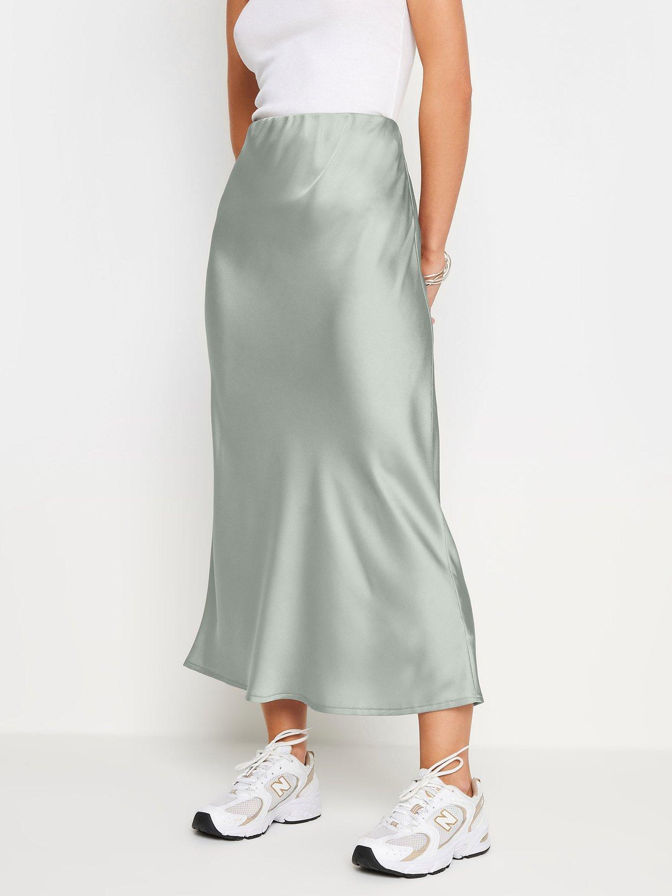 pixiegirl-petite-bias-cut-satin-skirt-silver