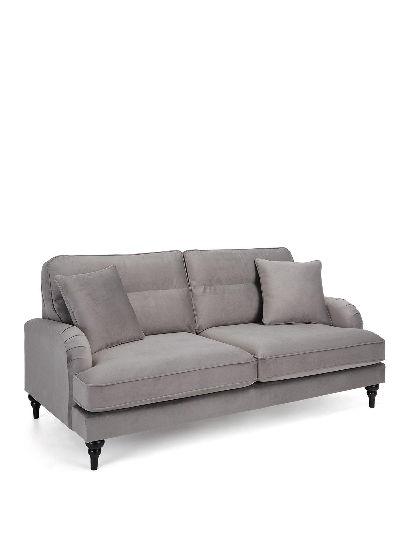 Image 2 of 7 of Very Home Victoria&nbsp;3 + 2 Seater Fabric Sofa Set&nbsp;(Buy &amp; SAVE!) - Grey&nbsp;- FSC&reg; Certified