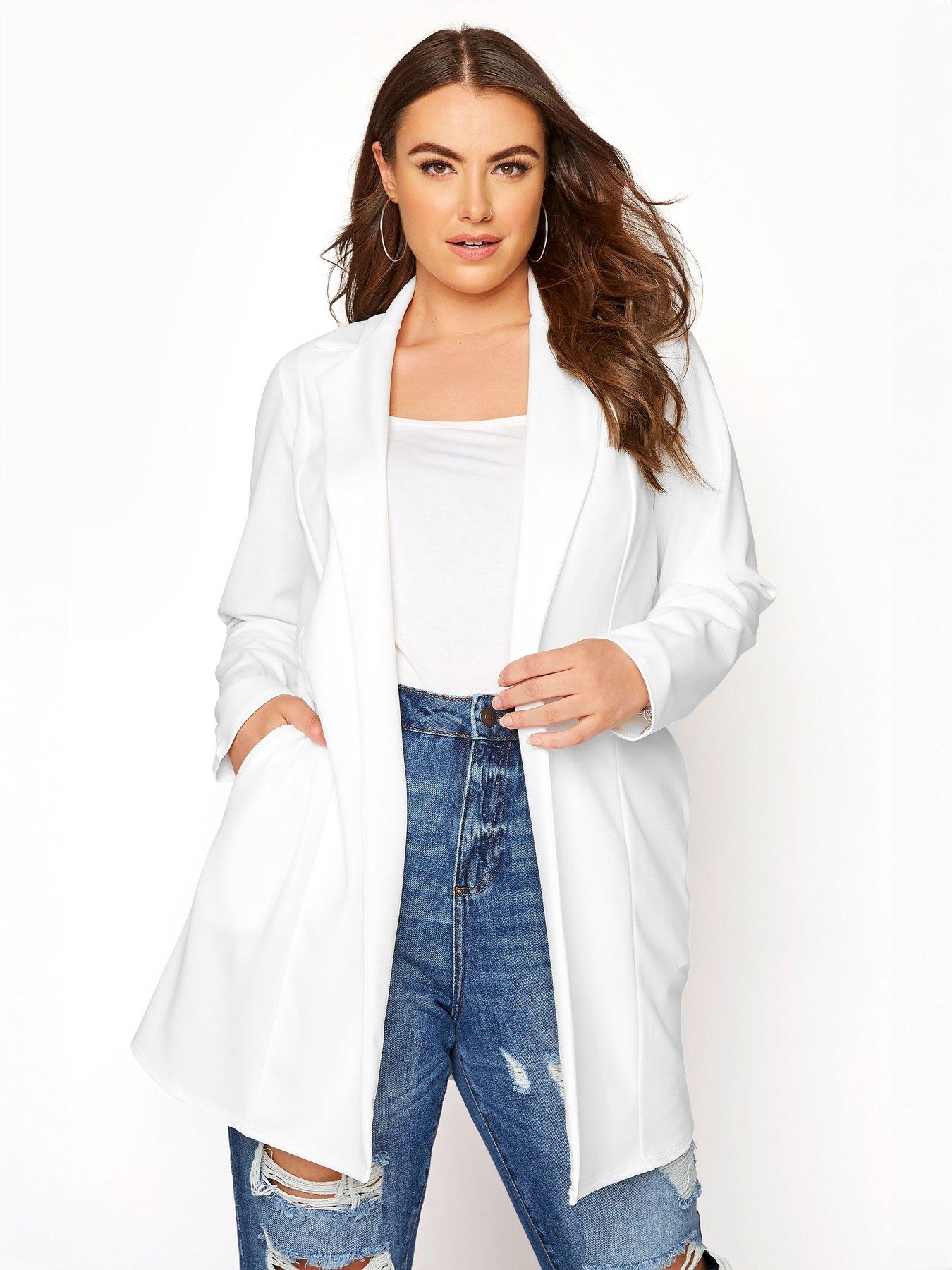 yours-curve-white-blazer