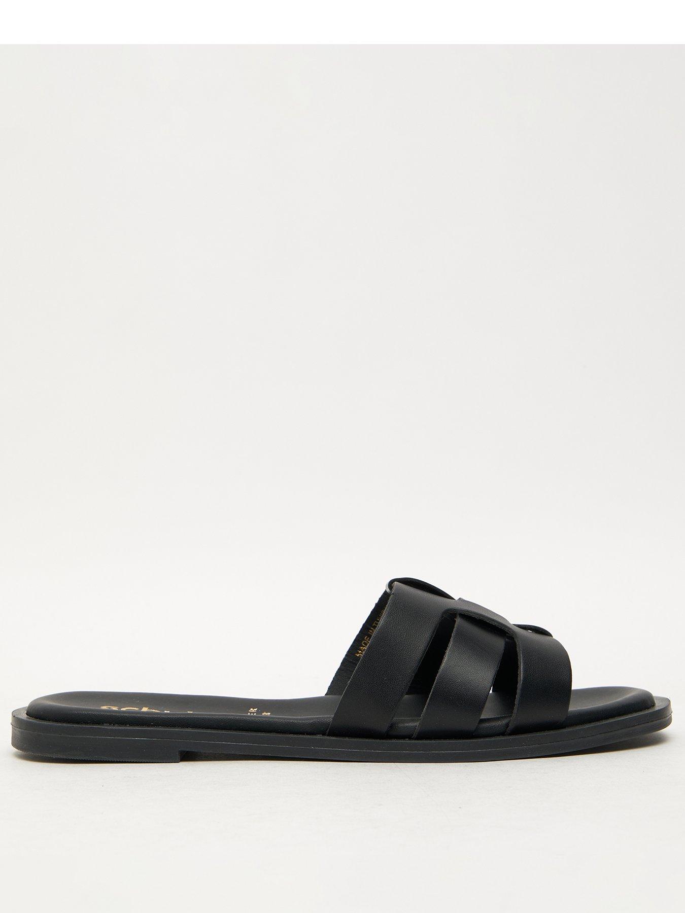 schuh-tierney-leather-mule-sandal-black