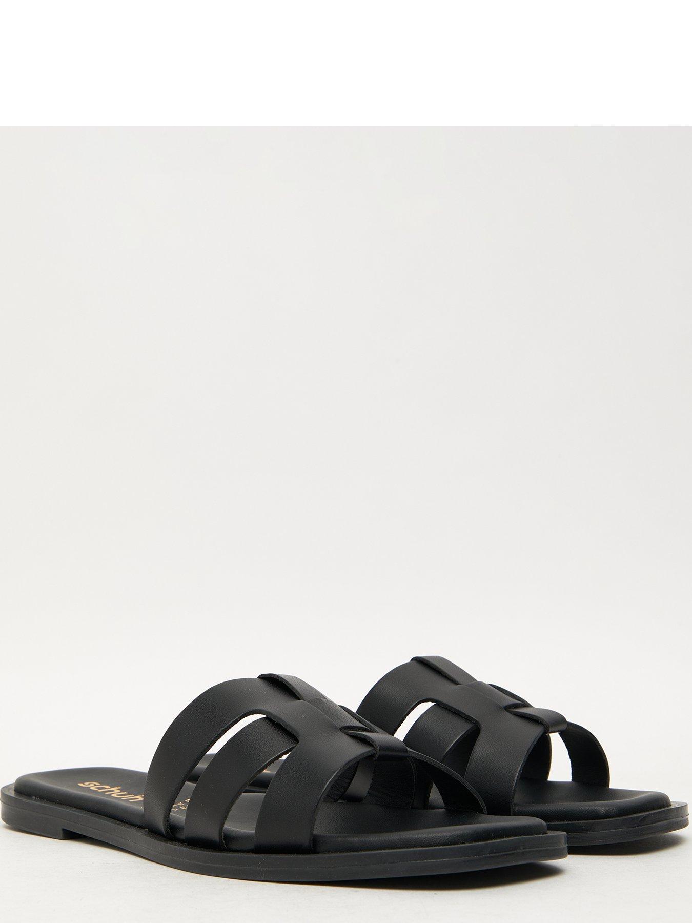 schuh-tierney-leather-mule-sandal-blackstillFront