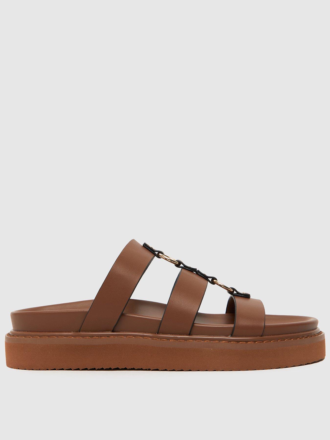 schuh-tana-chunky-hardware-footbed-sandals-brown