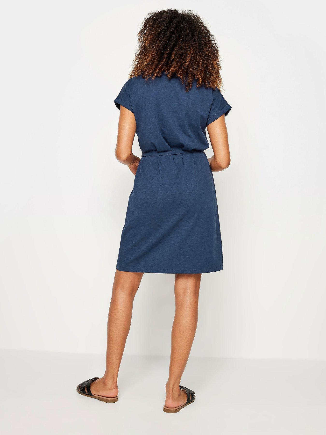 mco-short-sleeve-cotton-dress-navystillFront