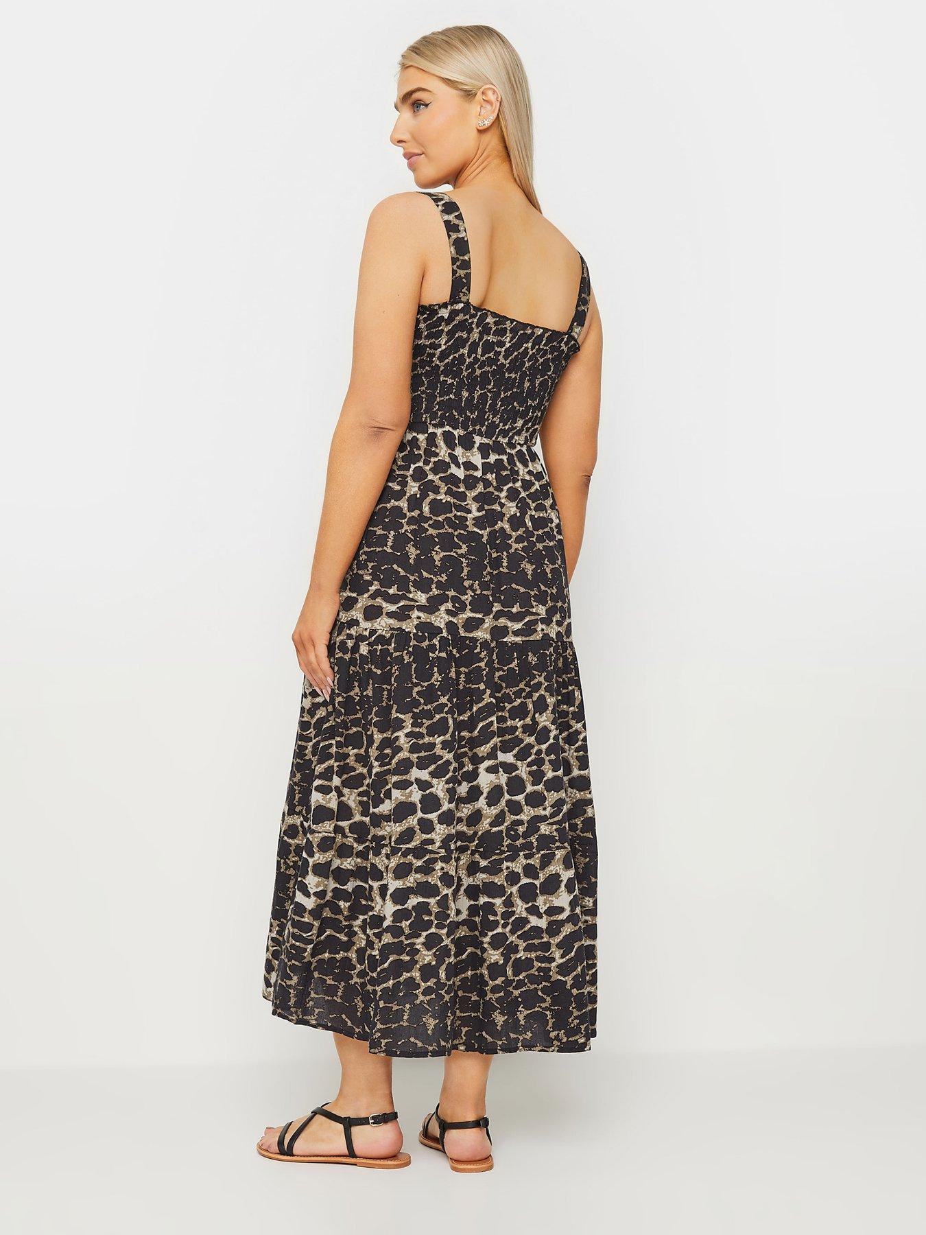 mco-animal-print-shirred-waist-strap-dressstillFront