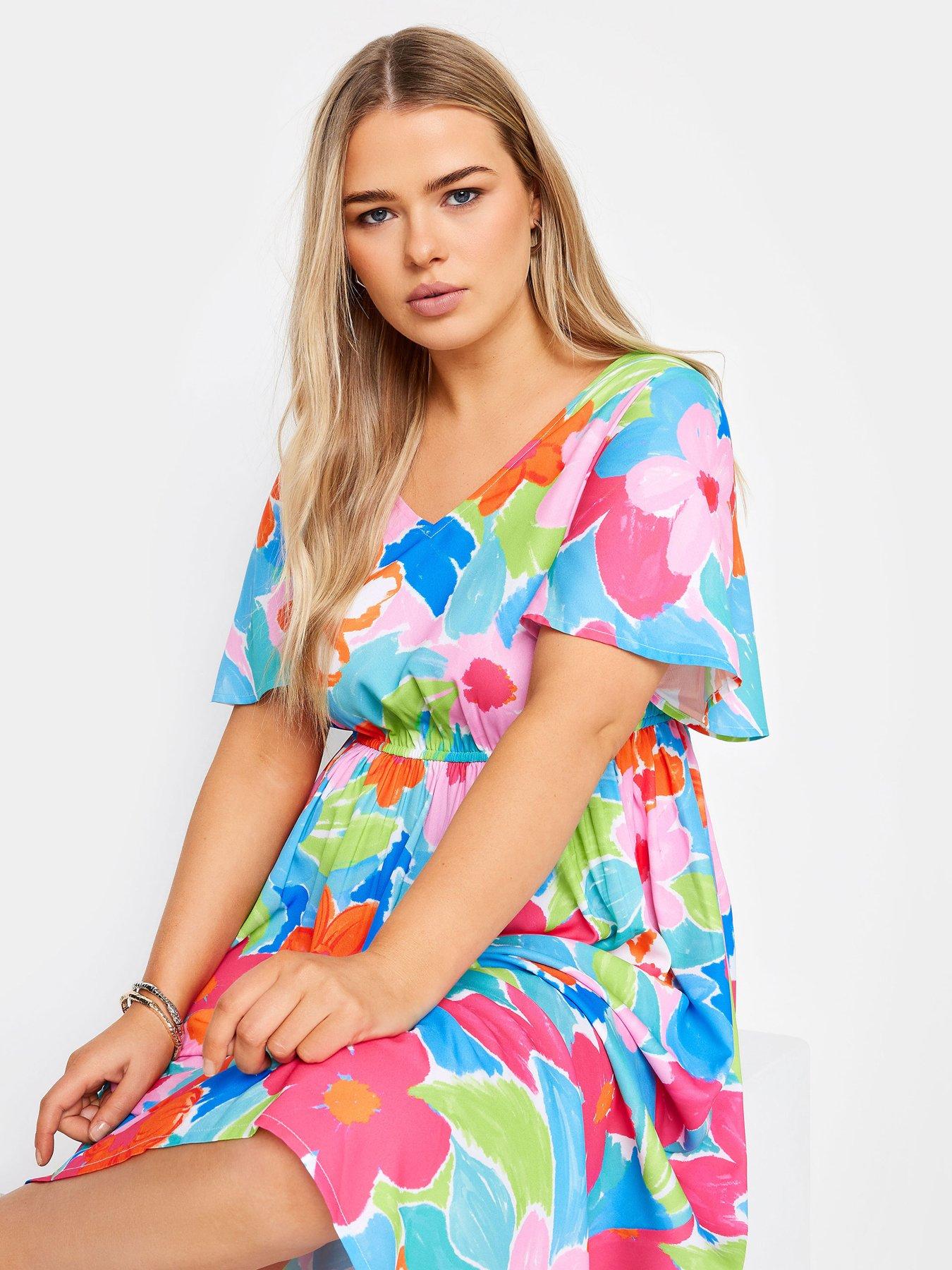 yours-curve-ss-bow-back-midaxi-dress-vibrant-floraloutfit