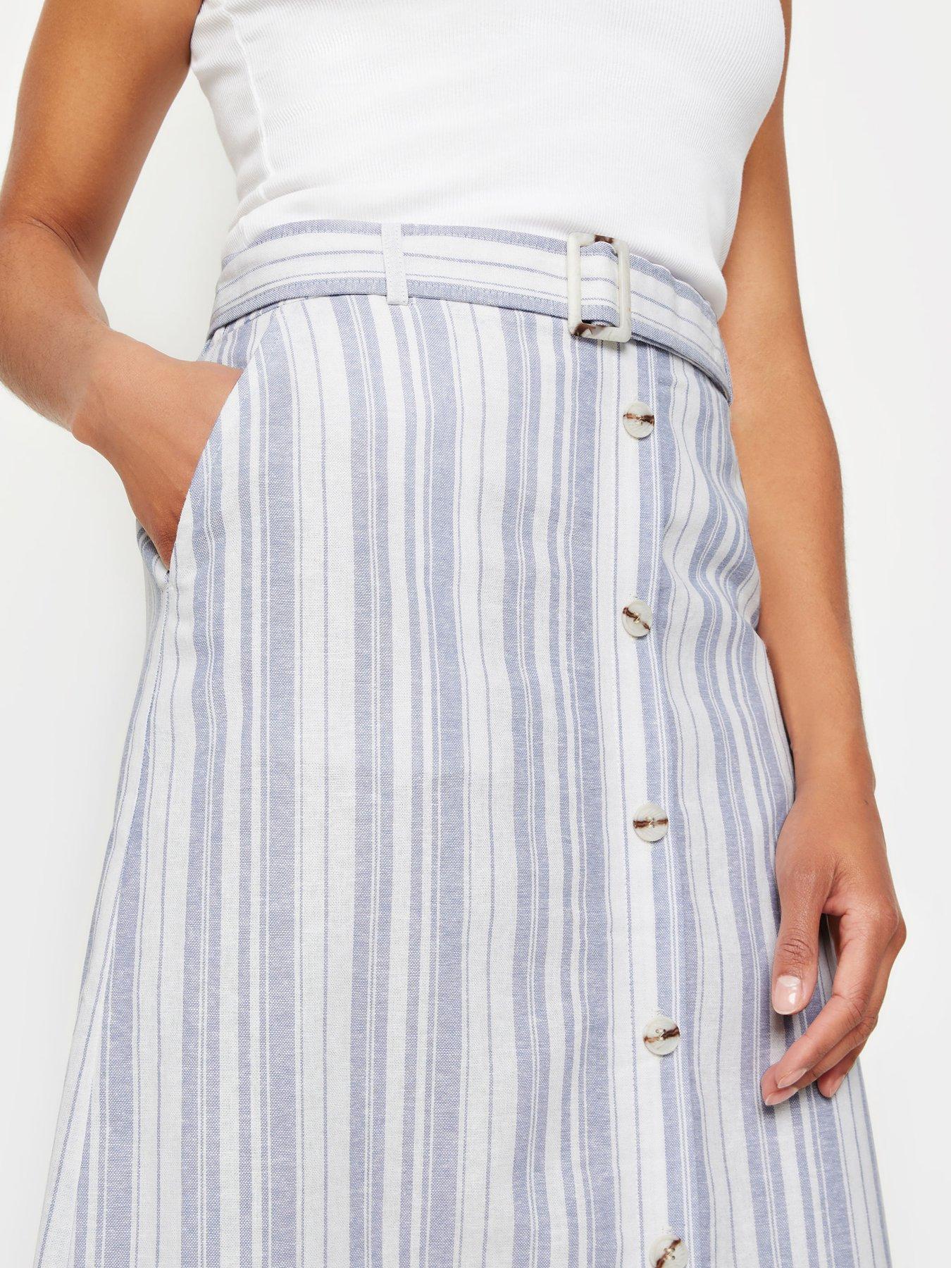 mco-blue-and-white-stripe-belted-skirtoutfit